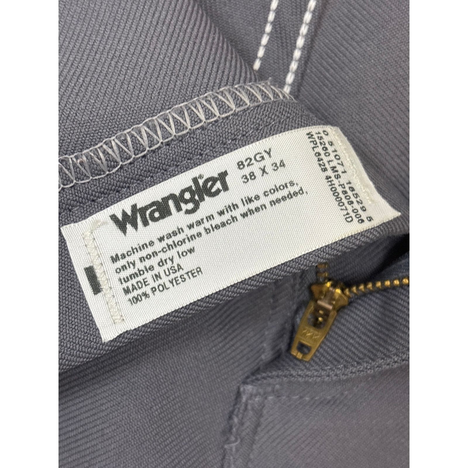 Wrangler Vintage Wrangler 00082GY Regular fit 38x34 dress slack Size US 38 / EU 54 - 2 Thumbnail