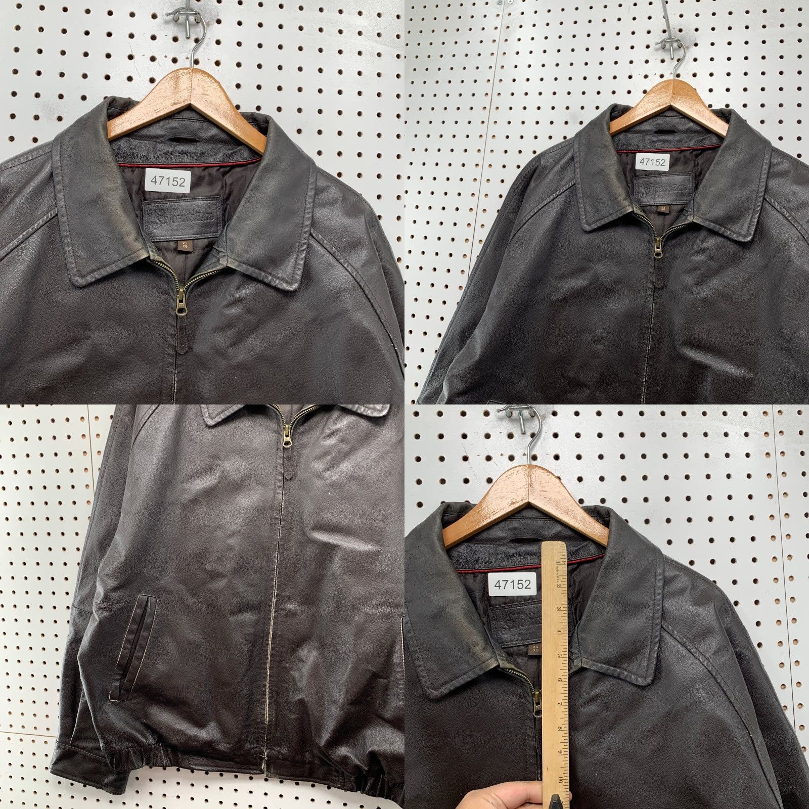 Vintage VINTAGE St. John's Bay LeatherBomber Jacket Mens XL Brown Flight Distressed Size US XL / EU 56 / 4 - 8 Thumbnail