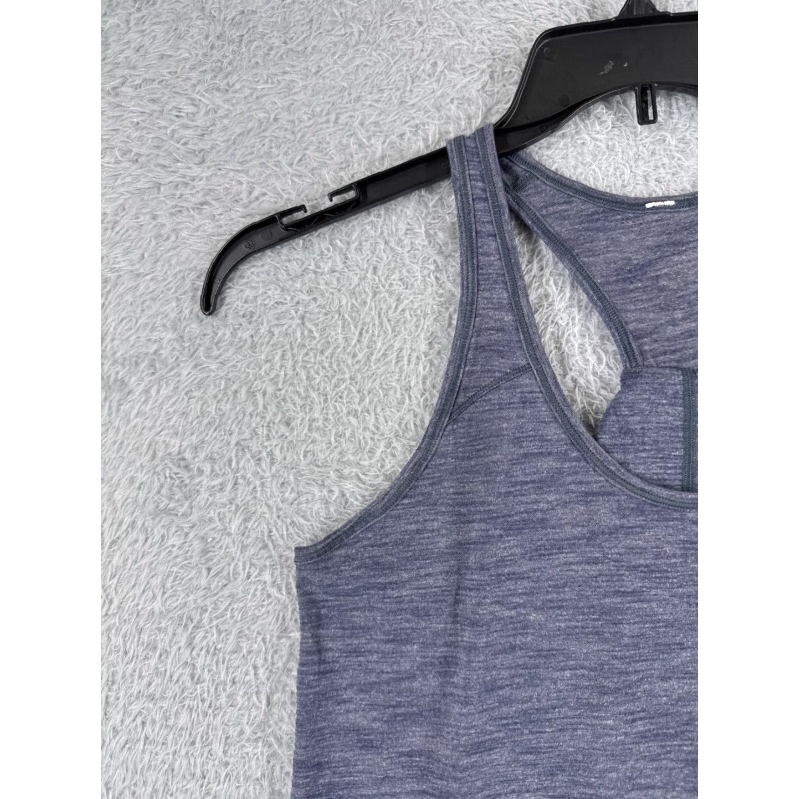 Lululemon Lululemon Shirt Women 4 Blue Heather Essential Tank Luon Fabric Yoga W1NI7S - Casual, Workwear - Sleeveless Racerback Size S / US 4 / IT 40 - 3 Thumbnail