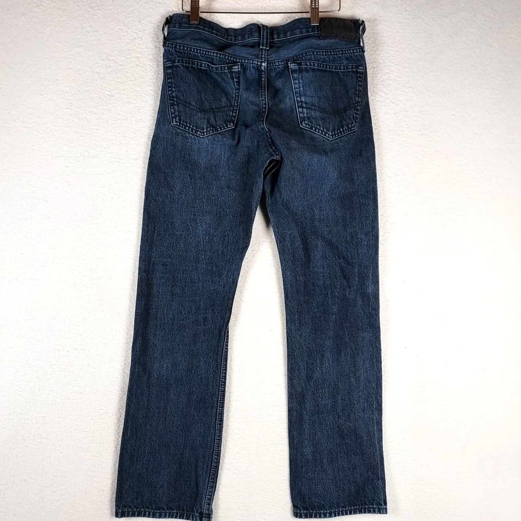 Denime Bullhead Denim Co. Jeans Men Slim Fit 30x30 Blue MediumWash 5-Pocket Zip Slim Straight Denim Cotton Vintage No N/A Size US 30 / EU 46 - 2 Thumbnail