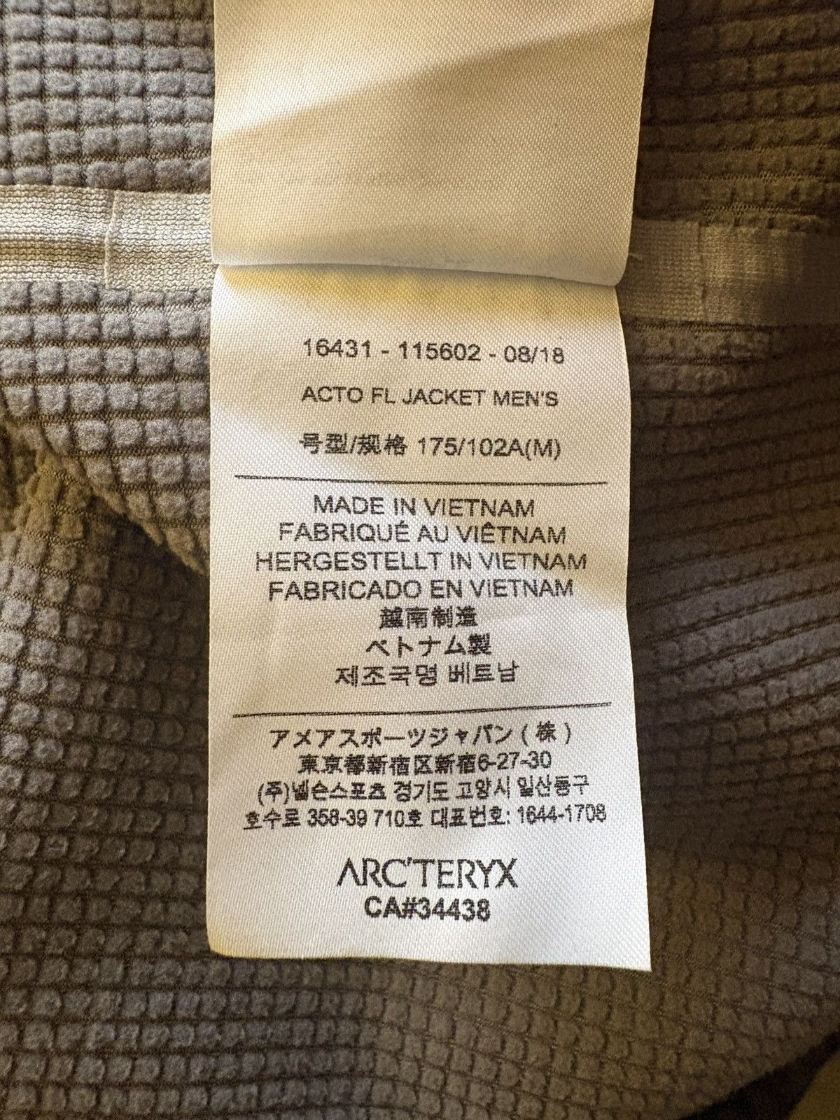 Arc'teryx Arc’teryx Acto FL Jacket Size US M / EU 48-50 / 2 - 6 Thumbnail