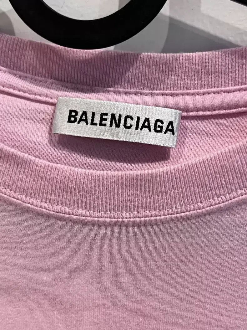 Balenciaga Balenciaga Pink Logo Short Sleeve T-Shirt Size US S / EU 44-46 / 1 - 3 Thumbnail