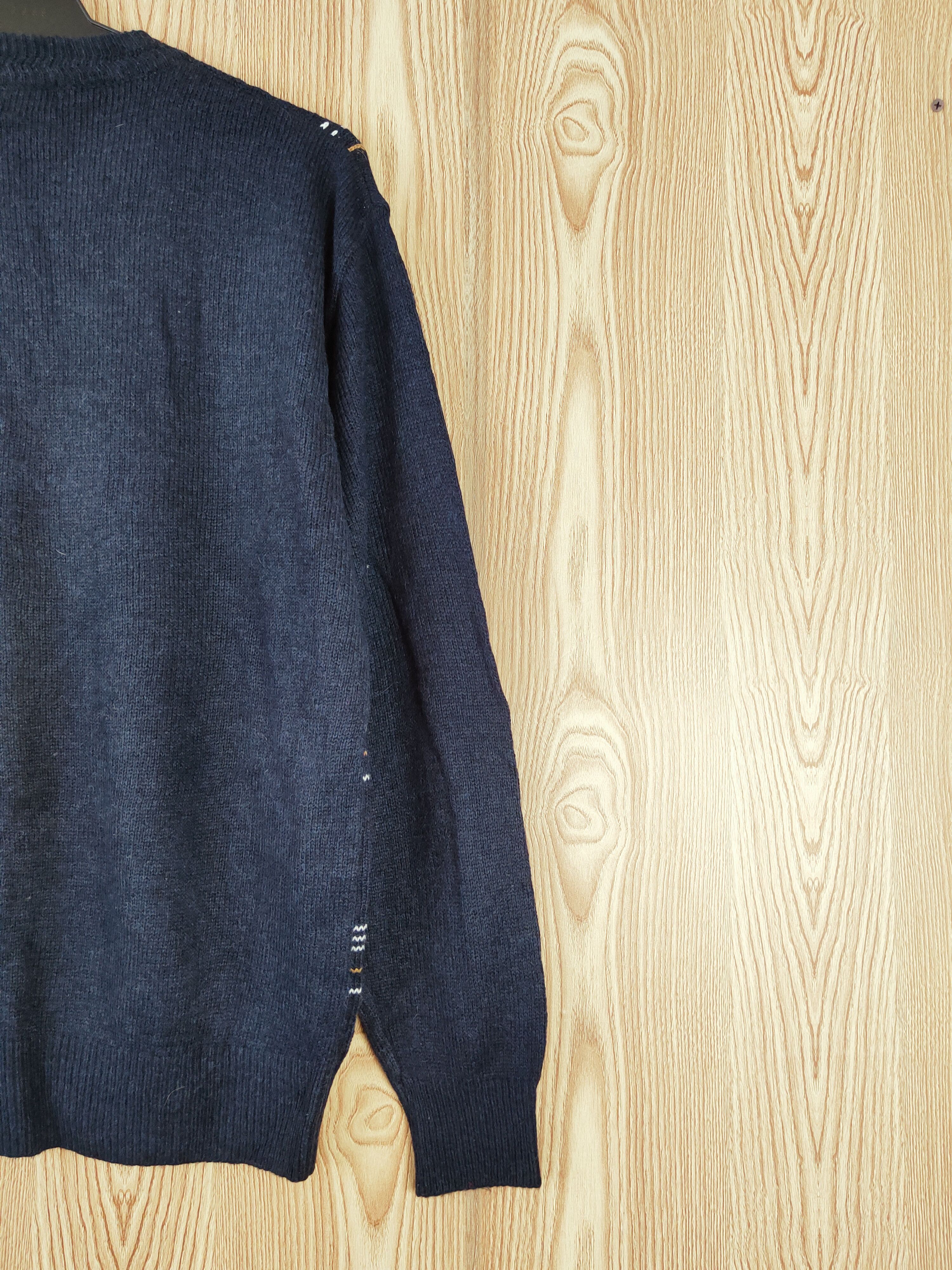Homespun Knitwear × Japanese Brand × Vintage Vitesse Navy Knitwear Sweatshirts #W821 Size US L / EU 52-54 / 3 - 9 Thumbnail