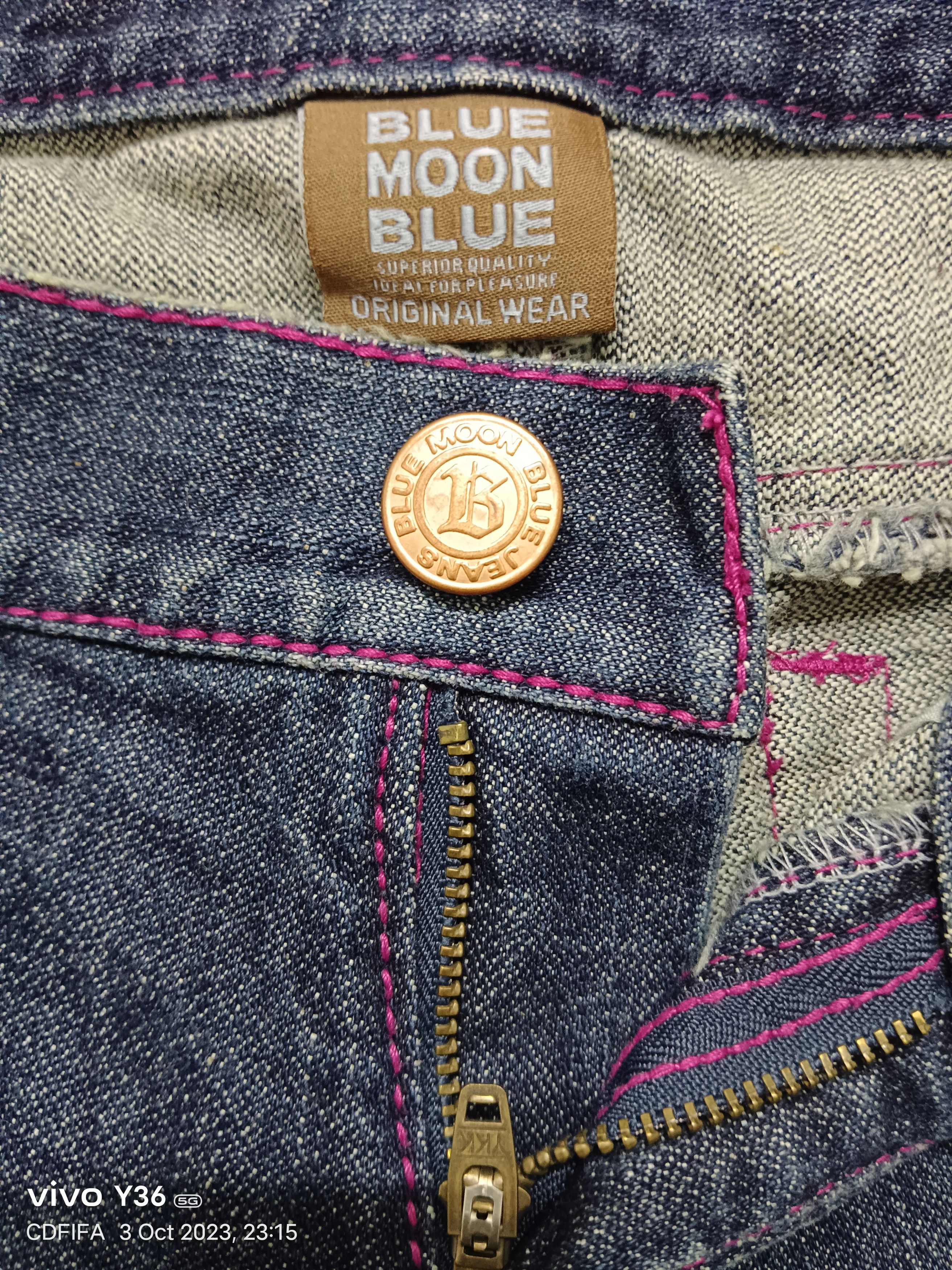 Hysteric Glamour Blue Moon Blue Low Rise Flare Jeans Size US 27 - 6 Thumbnail