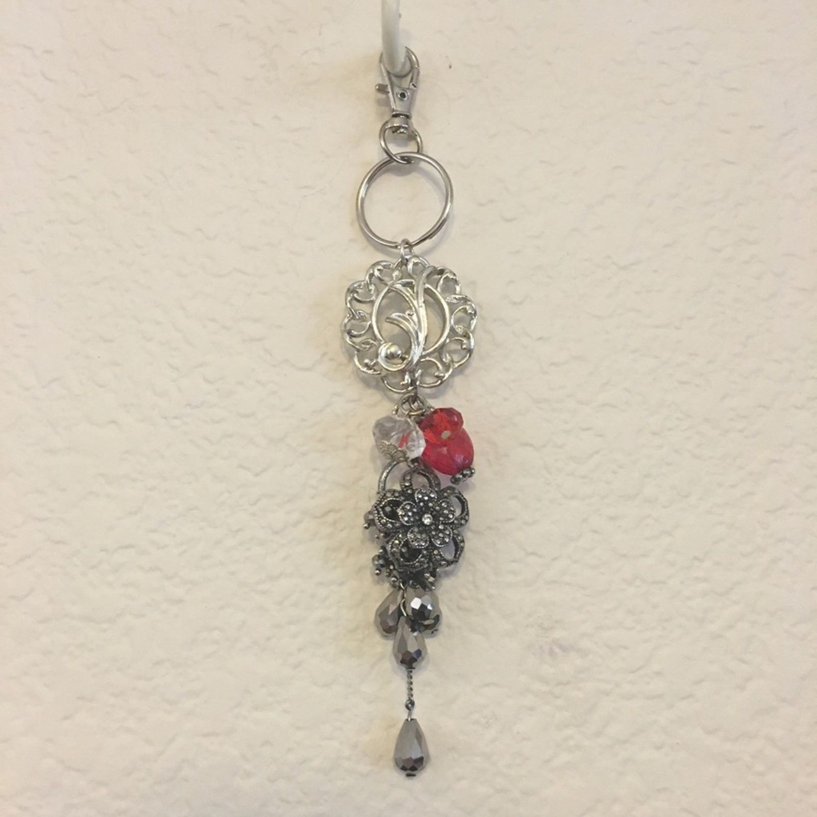 Vintage Vintage repurpose salvaged estate gem keychain Size ONE SIZE - 1 Thumbnail