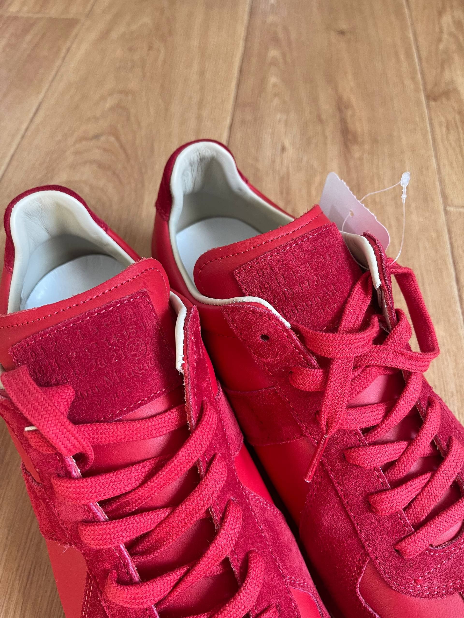 Maison Margiela Maison Martin Margiela MMM Low tTop Replica Red Sneaers Sz42 Size US 9 / EU 42 - 16 Thumbnail