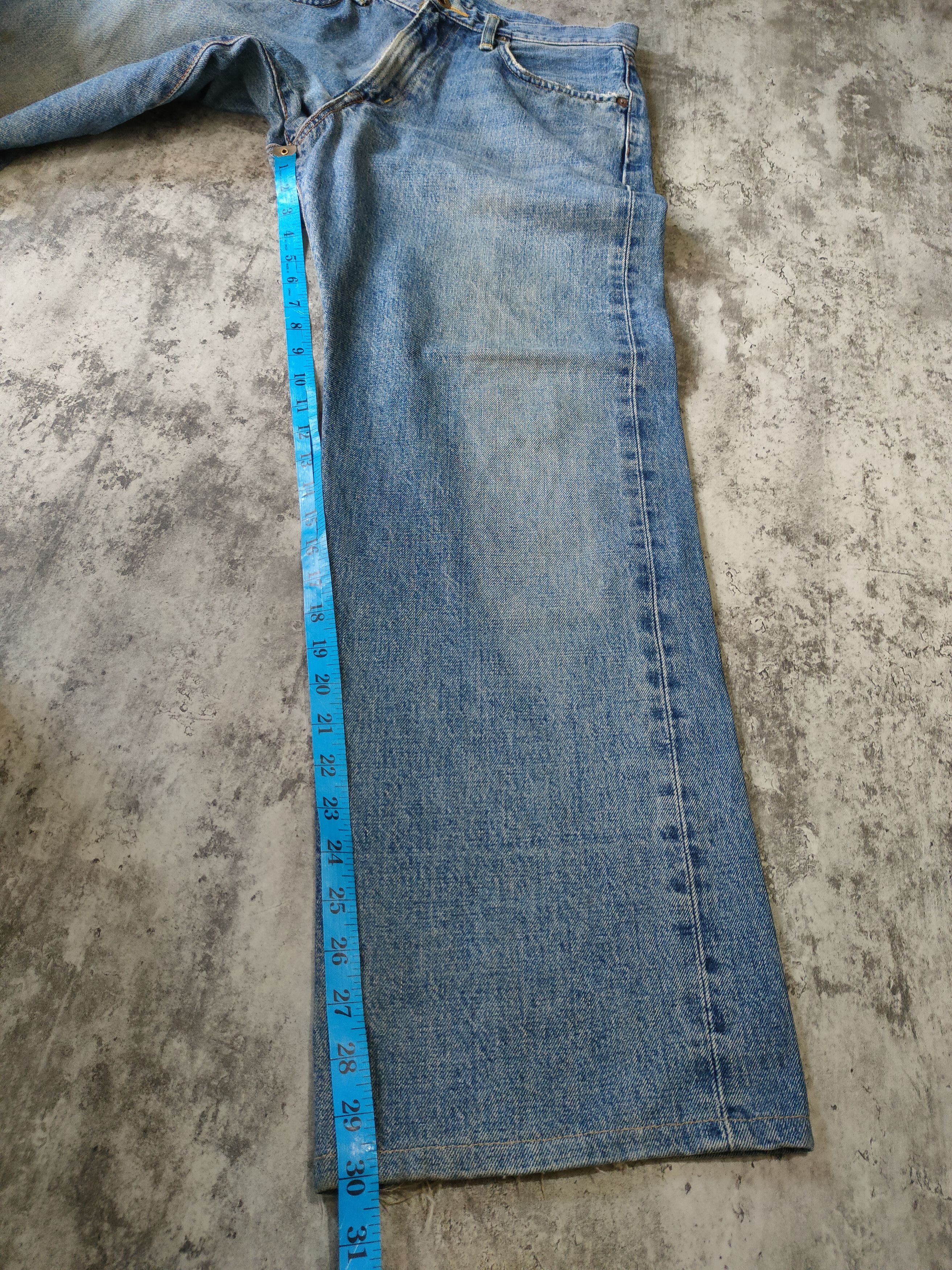 Edwin × Japanese Brand Edwin 505 Japan Selvedge Distressed Jeans Size US 31 - 18 Thumbnail