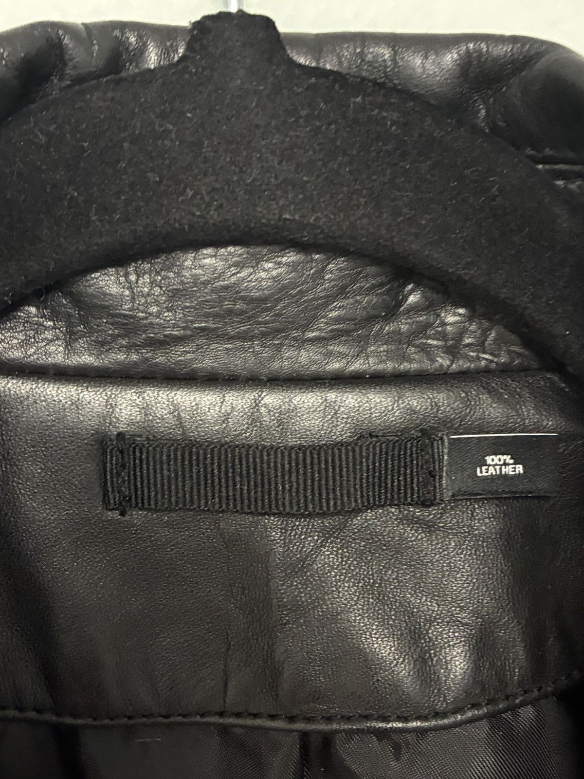 Blk Dnm Black Leather Biker Jacket Size Medium. Size US M / EU 48-50 / 2 - 8 Thumbnail