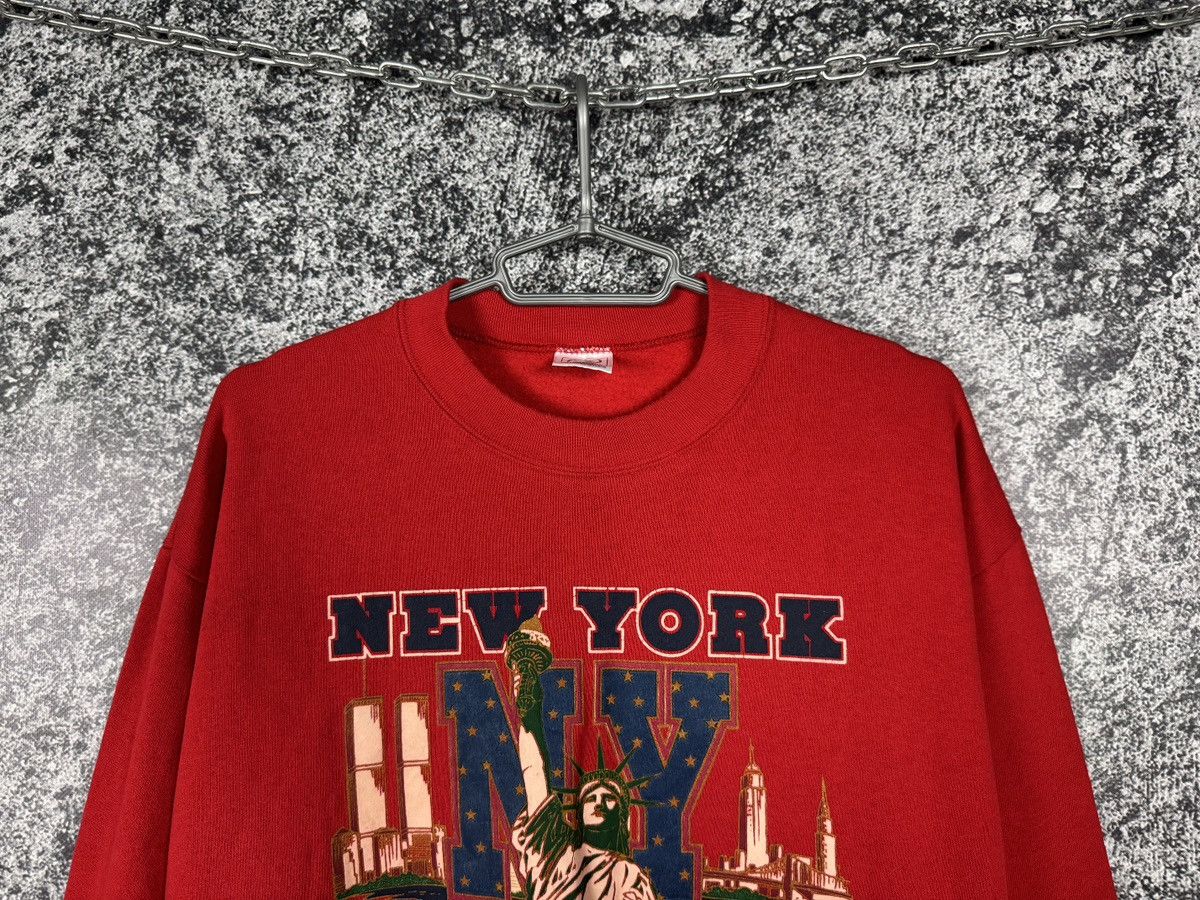 Vintage New York Vintage 90s Sweatshirt Statue of Liberty USA Size L Size US L / EU 52-54 / 3 - 2 Thumbnail