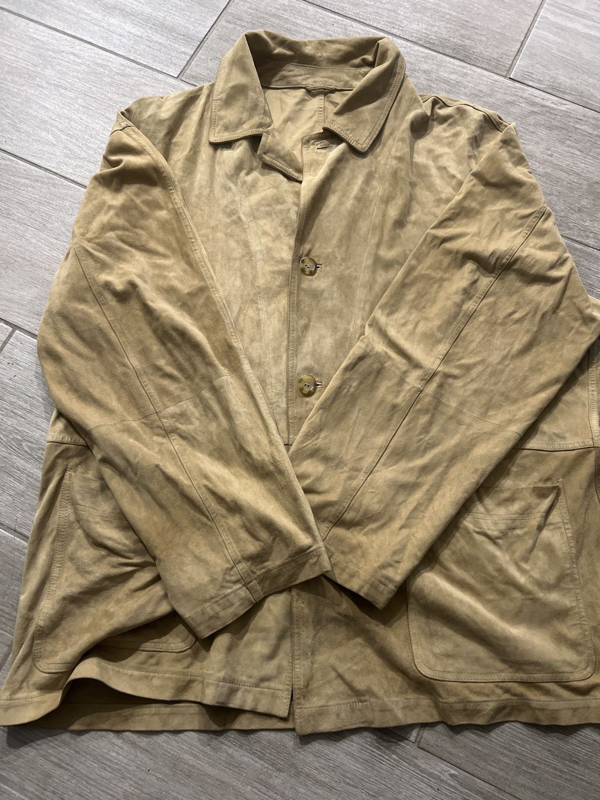 Pal Zileri Pal Zileri Suede-Look Jacket – Vintage Italian – Fits 3XL Size US XXL / EU 58 / 5 - 1 Thumbnail