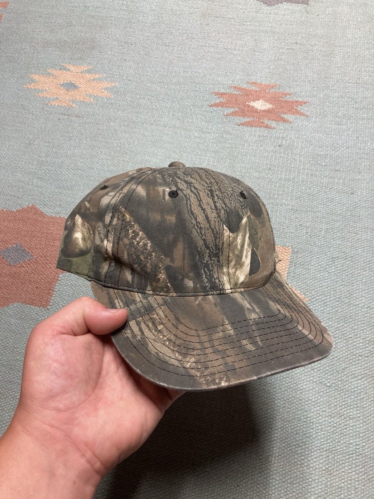 Vintage vtg SnapBack hat camo realtree blank hunting tree camouflage Size ONE SIZE - 1 Thumbnail