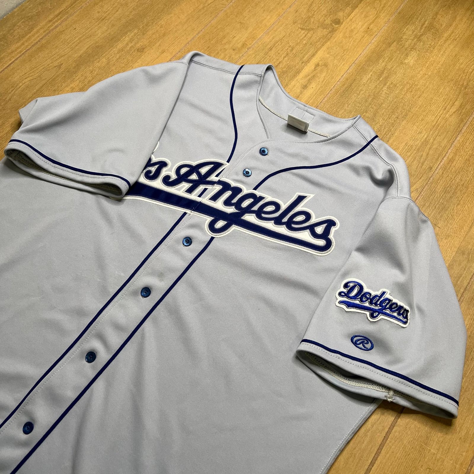 Vintage LA Dodgers Rawlings Authentic Collection Jersey Gray 52 MLB Size US XL / EU 56 / 4 - 2 Thumbnail