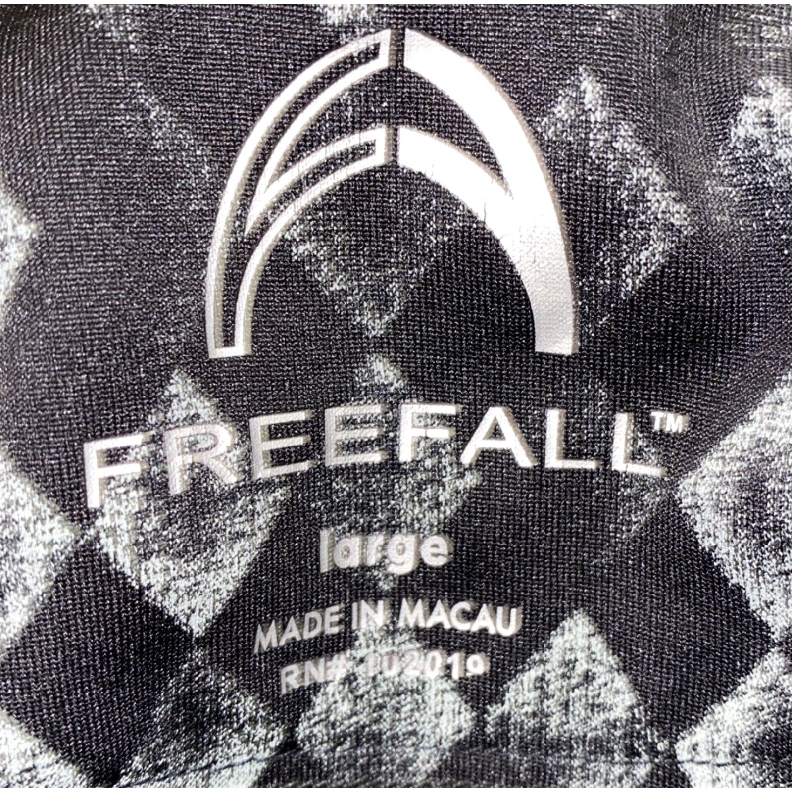 Vintage Freefall Polo Shirt Geometric Print Golf Black Gray Mens Size L Size US L / EU 52-54 / 3 - 7 Thumbnail