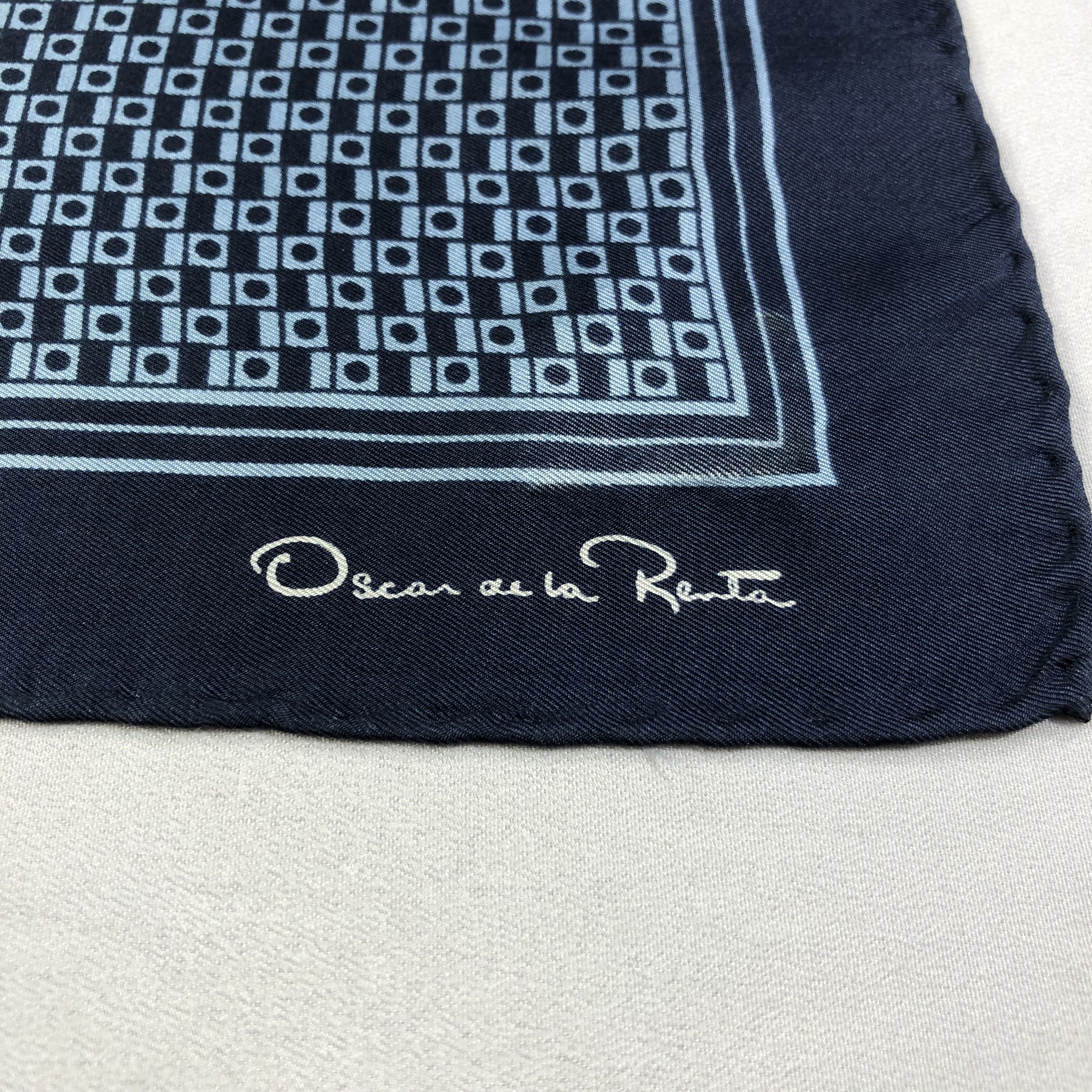 Oscar De La Renta Oscar de la Renta Handkerchief Neckerchief Bandana H1804 Size ONE SIZE - 3 Thumbnail