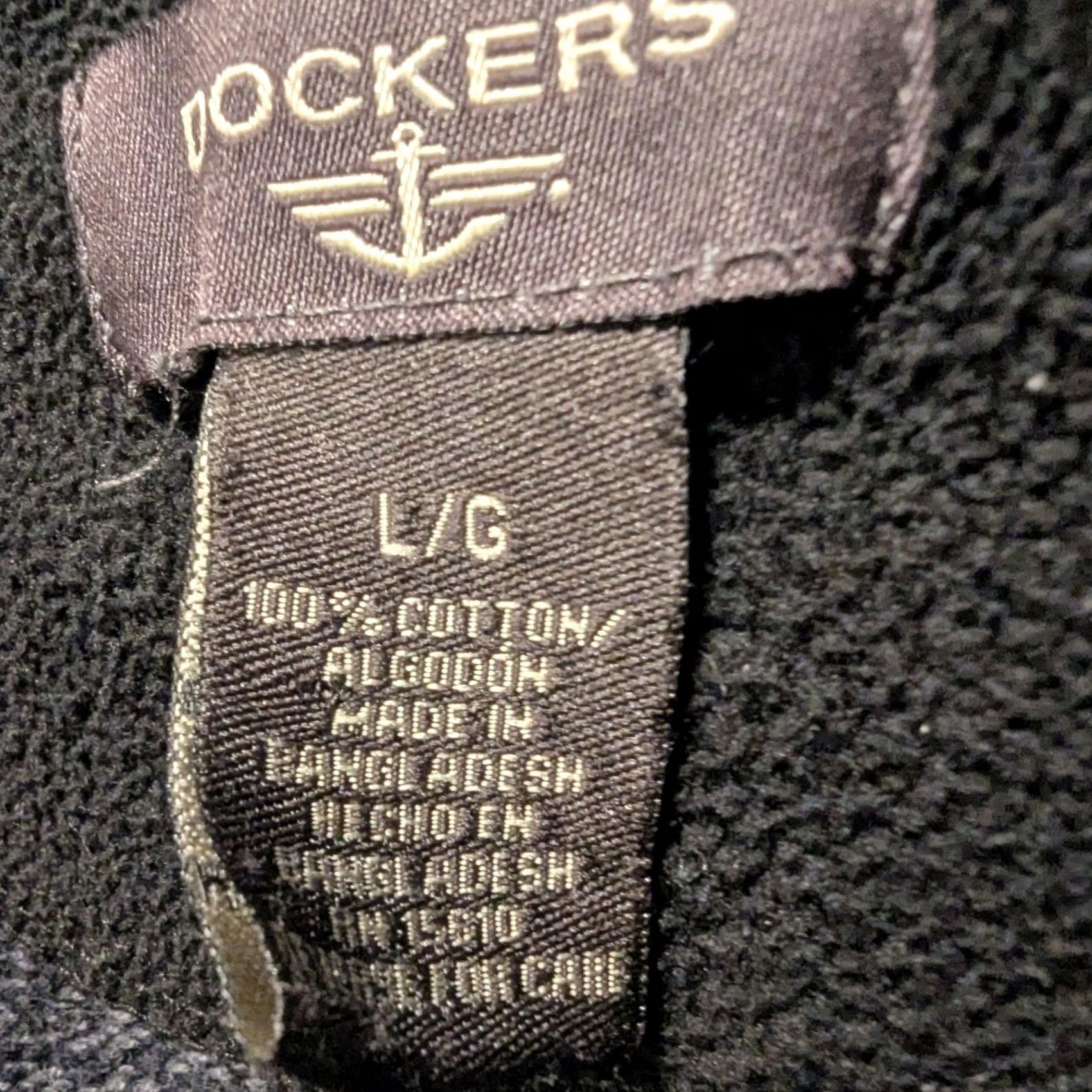 Dockers Dockers Mens 1/4 Zip Mock Neck Sweater L Dark Gray 100% Cotton Pullover Knit Casual Mens Regular Short sleeve? Size US L / EU 52-54 / 3 - 5 Thumbnail