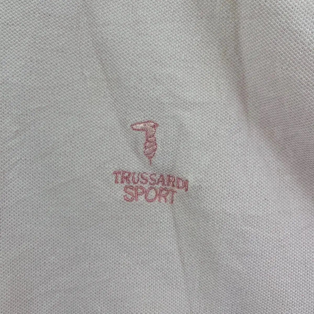 Trussardi Vintage 90’ TRUSSARDI Made In Italy Embroidered Pink Polo Size XL / US 12-14 / IT 48-50 - 5 Thumbnail