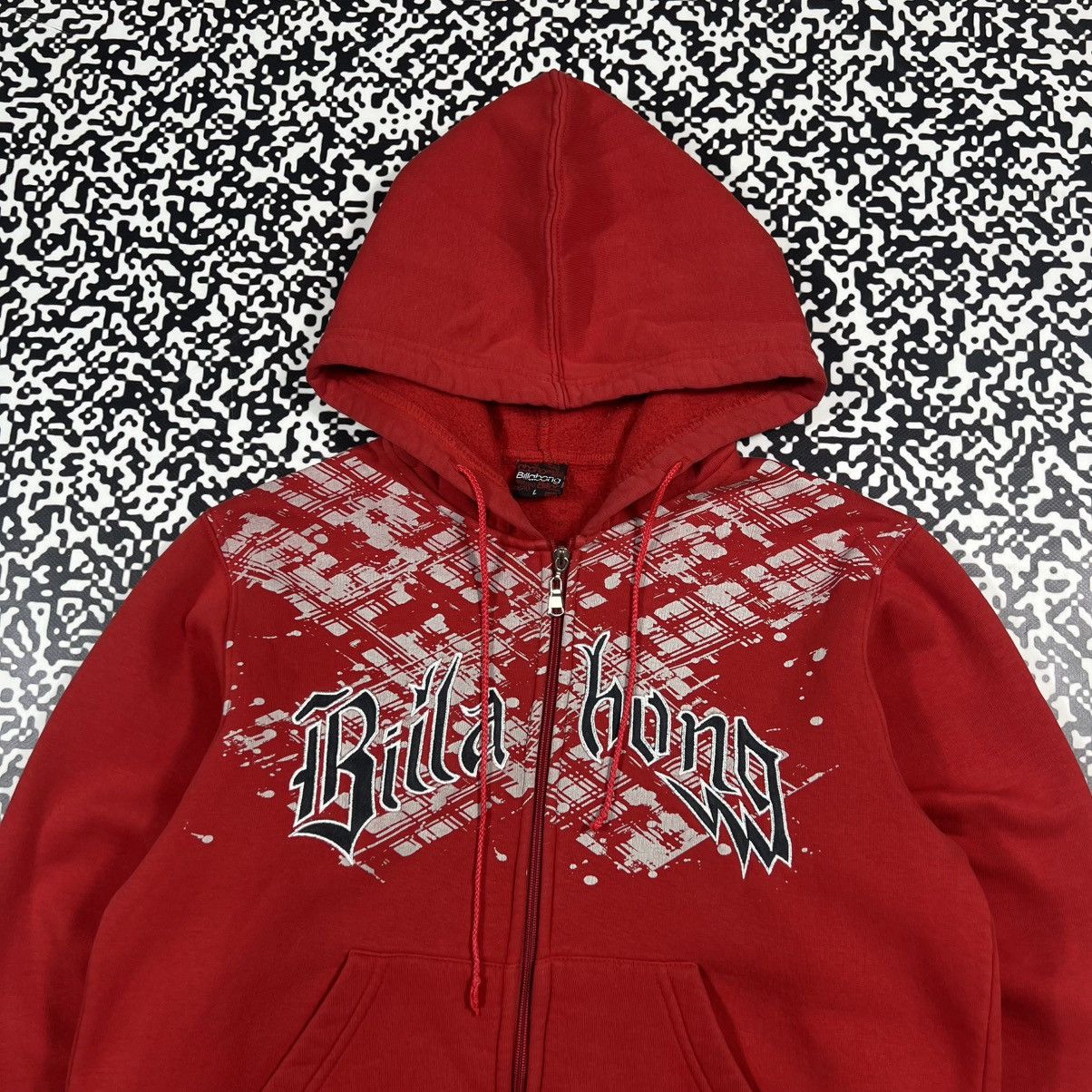 Billabong Vintage Y2K Billabong Surf Affliction Style Retro Zip Hoodie Size US L / EU 52-54 / 3 - 4 Thumbnail