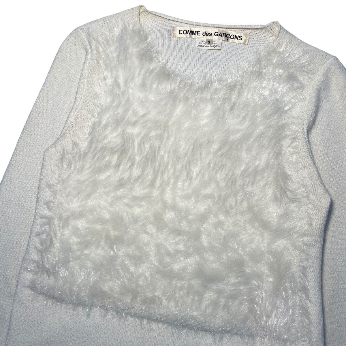 Comme des Garcons RARE Comme des Garcons AD2018 Faux Fur Knitted Sweater Size S / US 4 / IT 40 - 2 Thumbnail