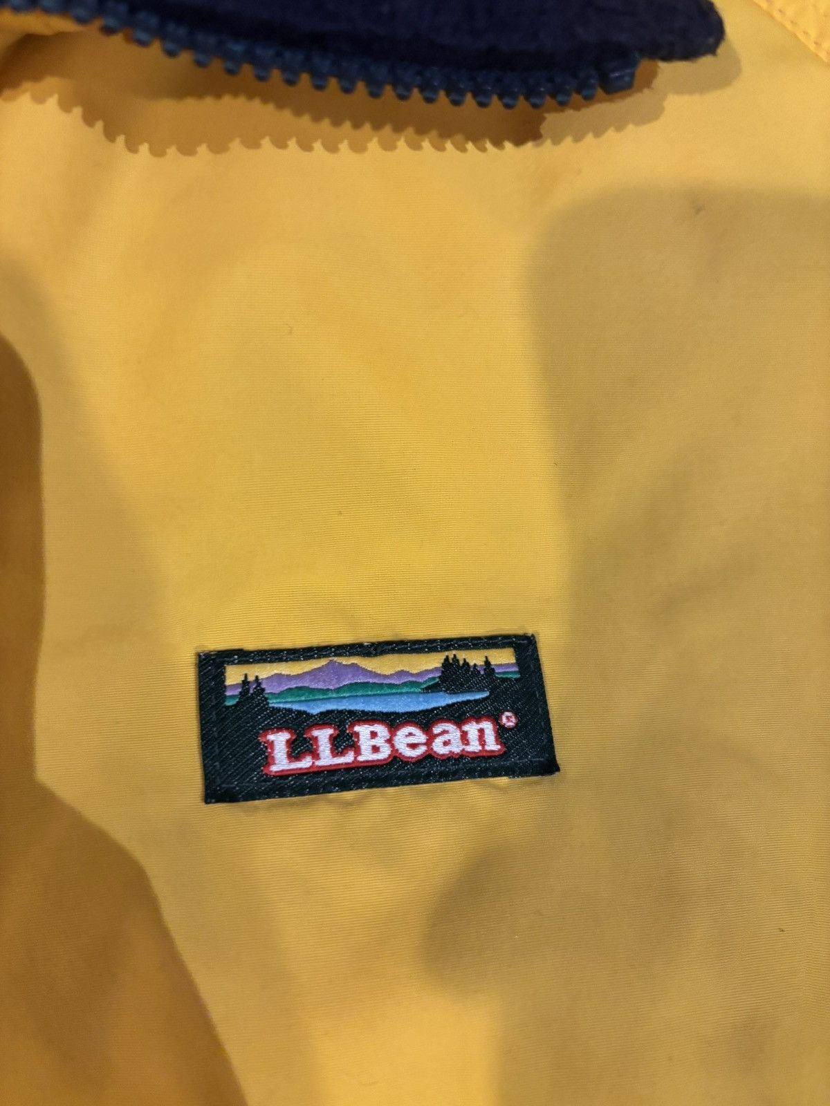 L.L. Bean Vintage 1980s Yellow LLBean Fleece Inlined Zip Up Jacket Size US XL / EU 56 / 4 - 3 Thumbnail