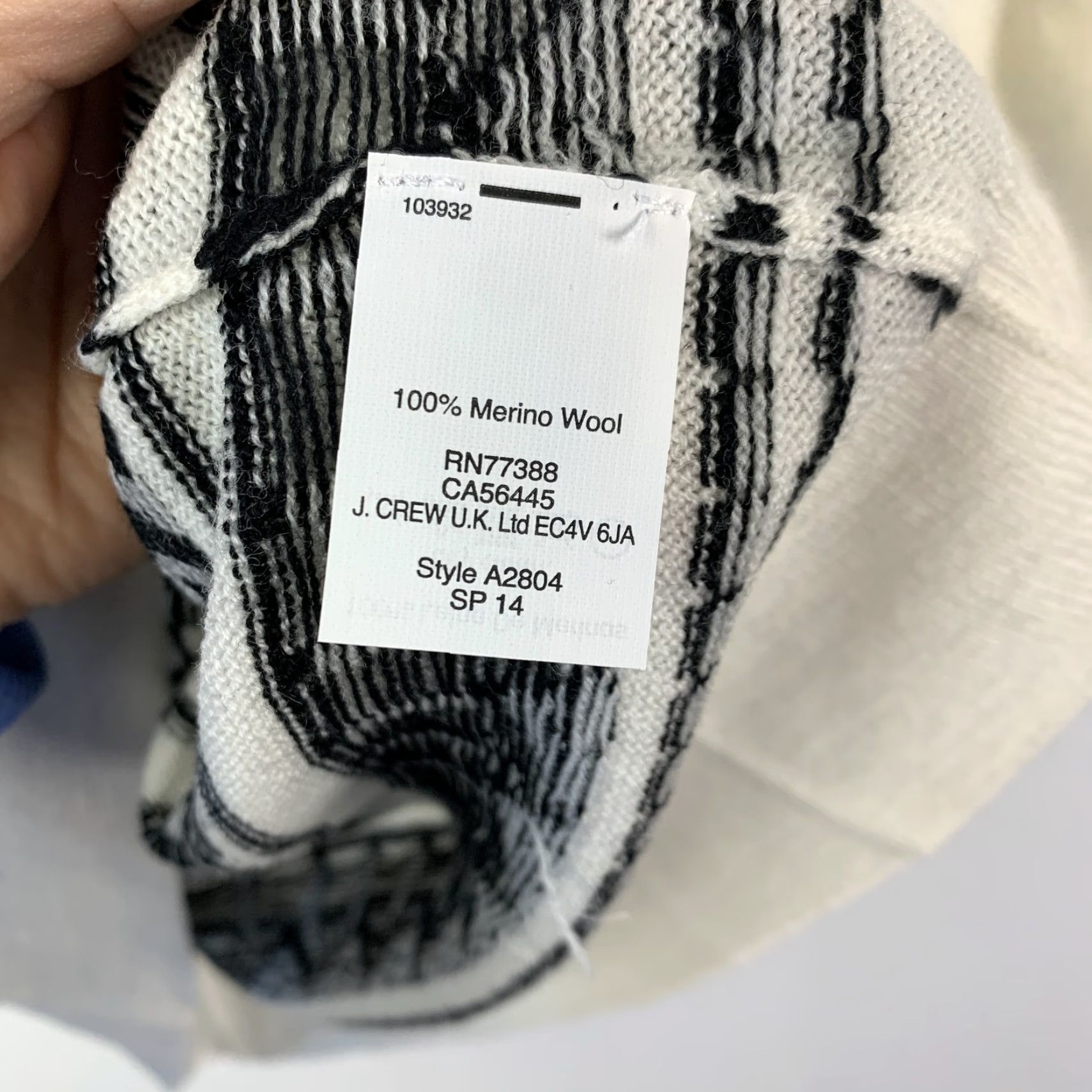 J.Crew J.Crew Sweater 3/4 Sleeve Ivory Black Merino Wool Fair Isle Crewneck L NWT Women Pullover Lightweight Knitted Patterned Knit Casual Business Casual Size L / US 10 / IT 46 - 6 Thumbnail