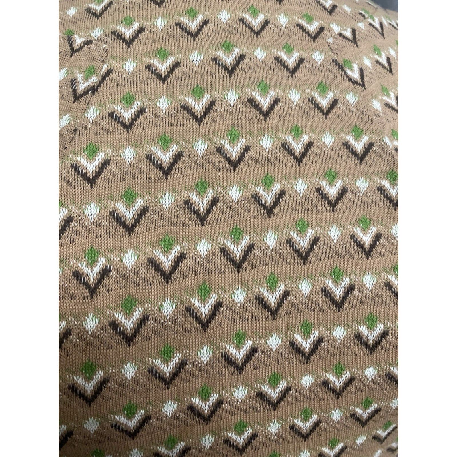 Vintage VINTAGE Osgood Sheath Dress 60s Geometric Beige Size 7 Juniors Cocktail Women’s Zip Back 1960s Size M / US 6-8 / IT 42-44 - 2 Thumbnail