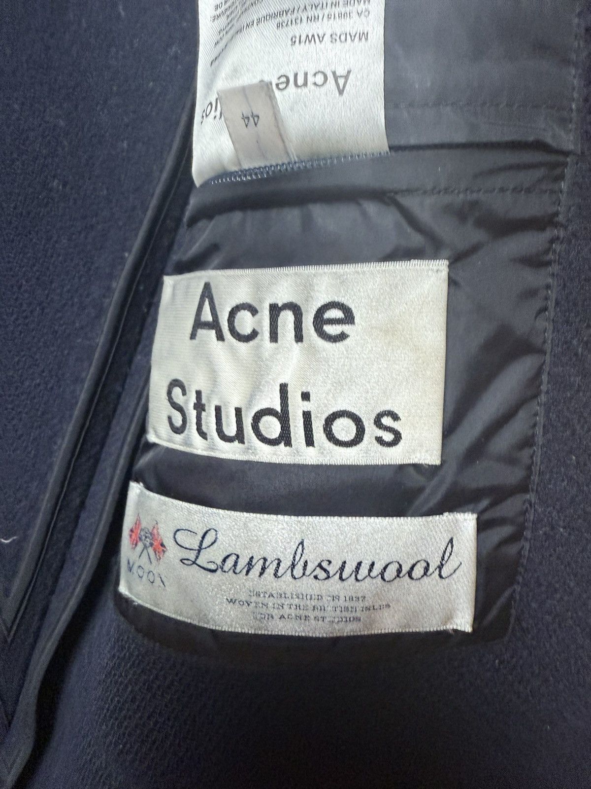 Acne Studios A/W15 “Mads” Leather & Wool Jacket Size US S / EU 44-46 / 1 - 6 Thumbnail