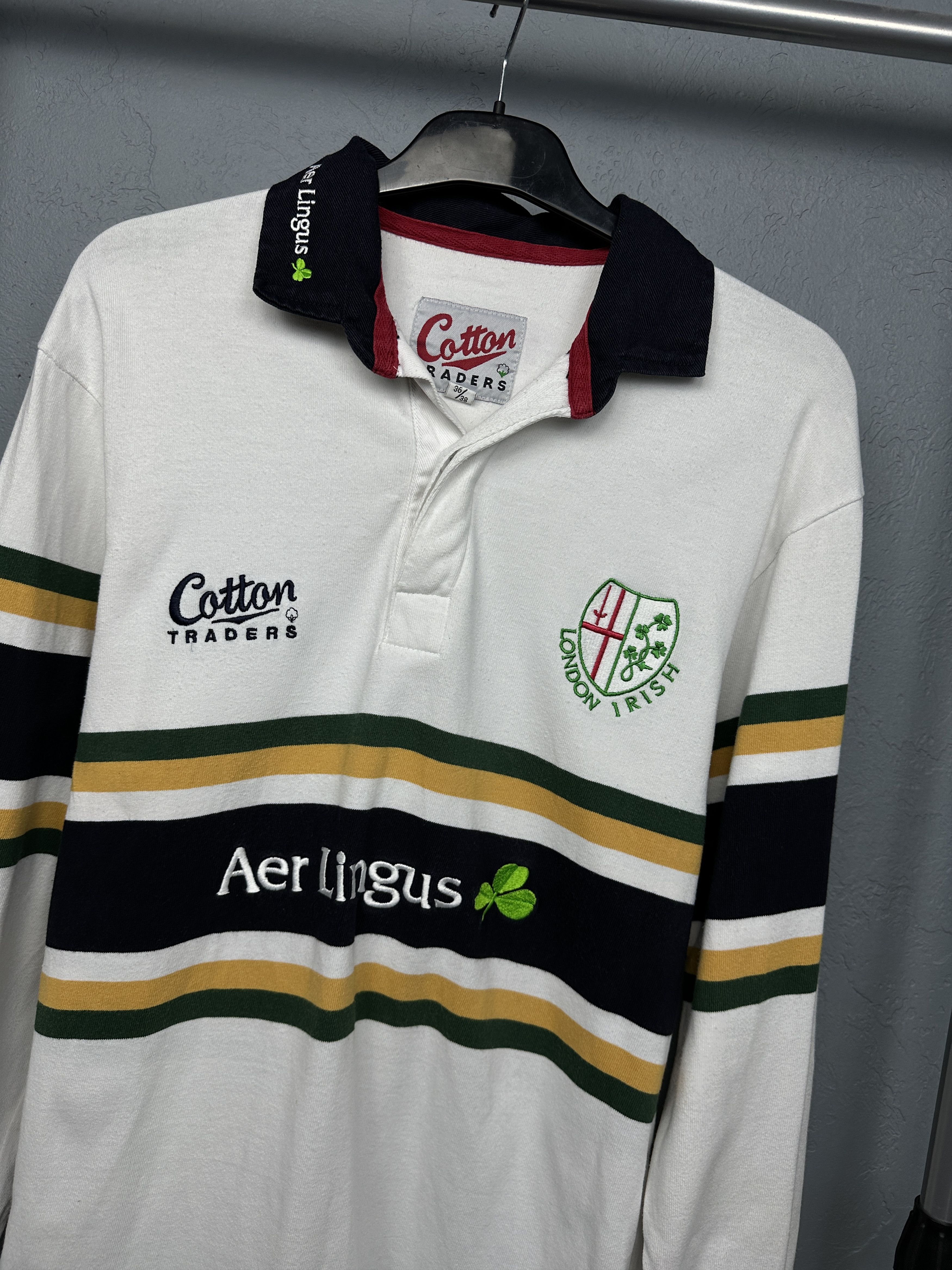 Cotton Traders Cotton Traders London Irish Rugby 90s Vintage Polo Shirt Size US S / EU 44-46 / 1 - 2 Thumbnail