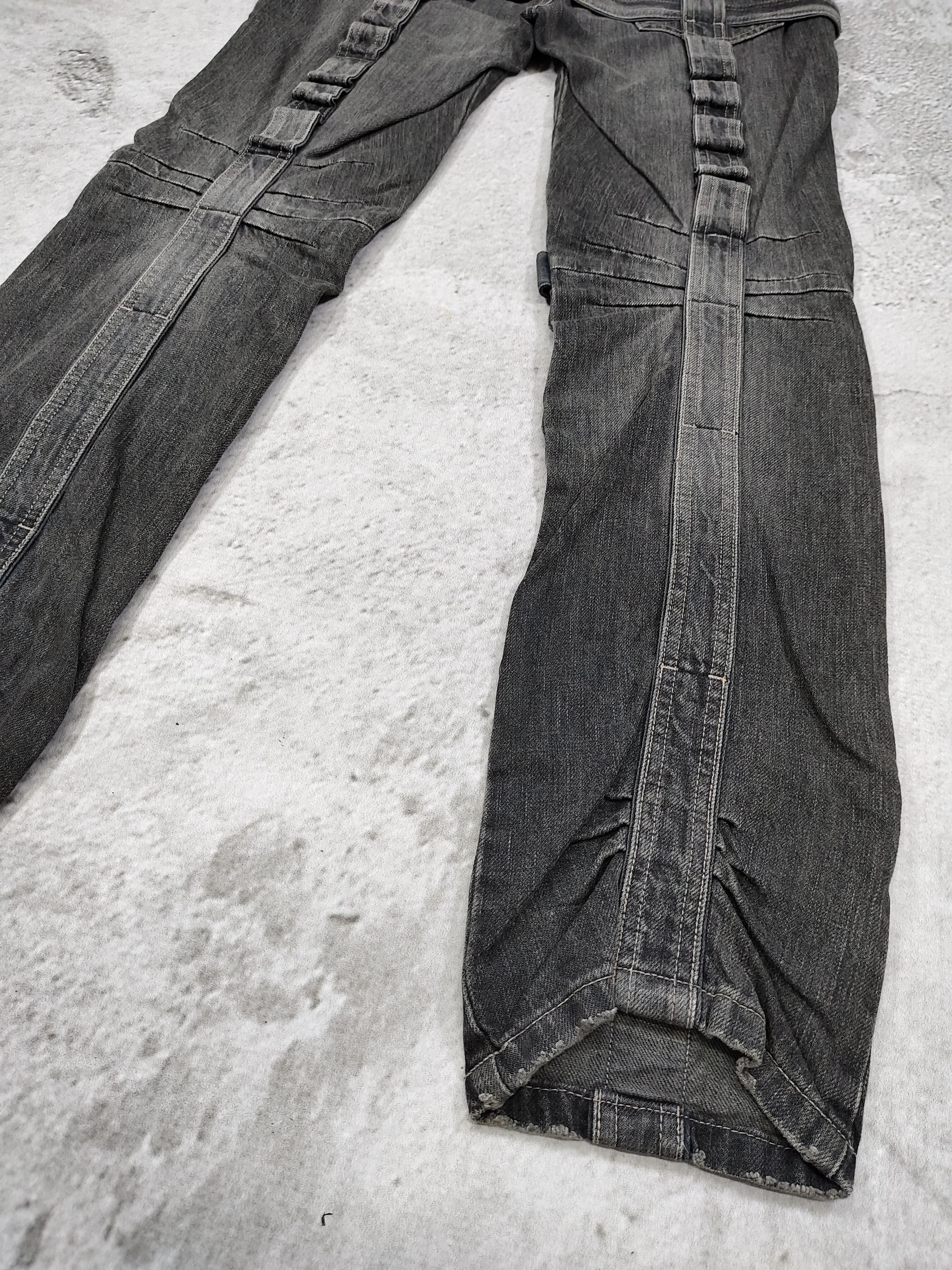 Marithe + Francois Girbaud 90s MFG- Cyber Grunge Strap Bondage Washed Jeans Size US 30 / EU 46 - 8 Thumbnail