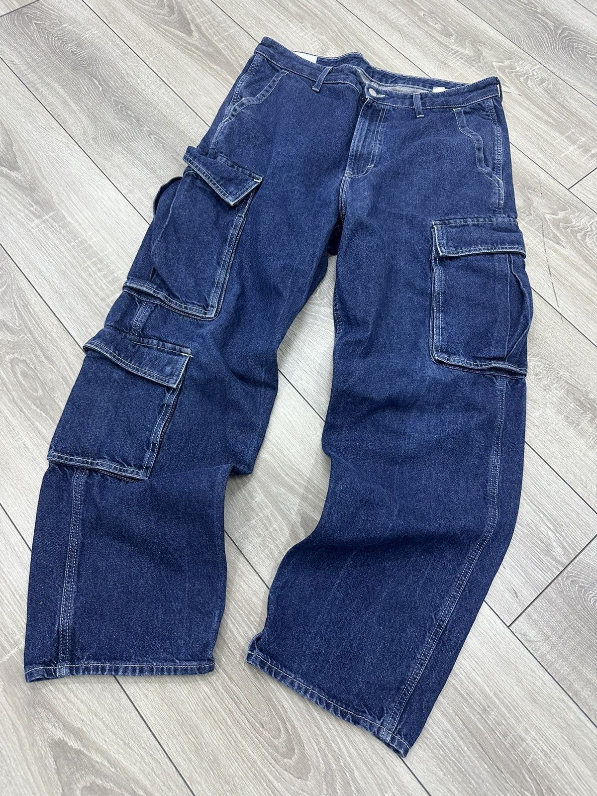 Vintage Baggy Loose Cargo Y2K Jeans Avantgarde Size US 32 / EU 48 - 4 Thumbnail