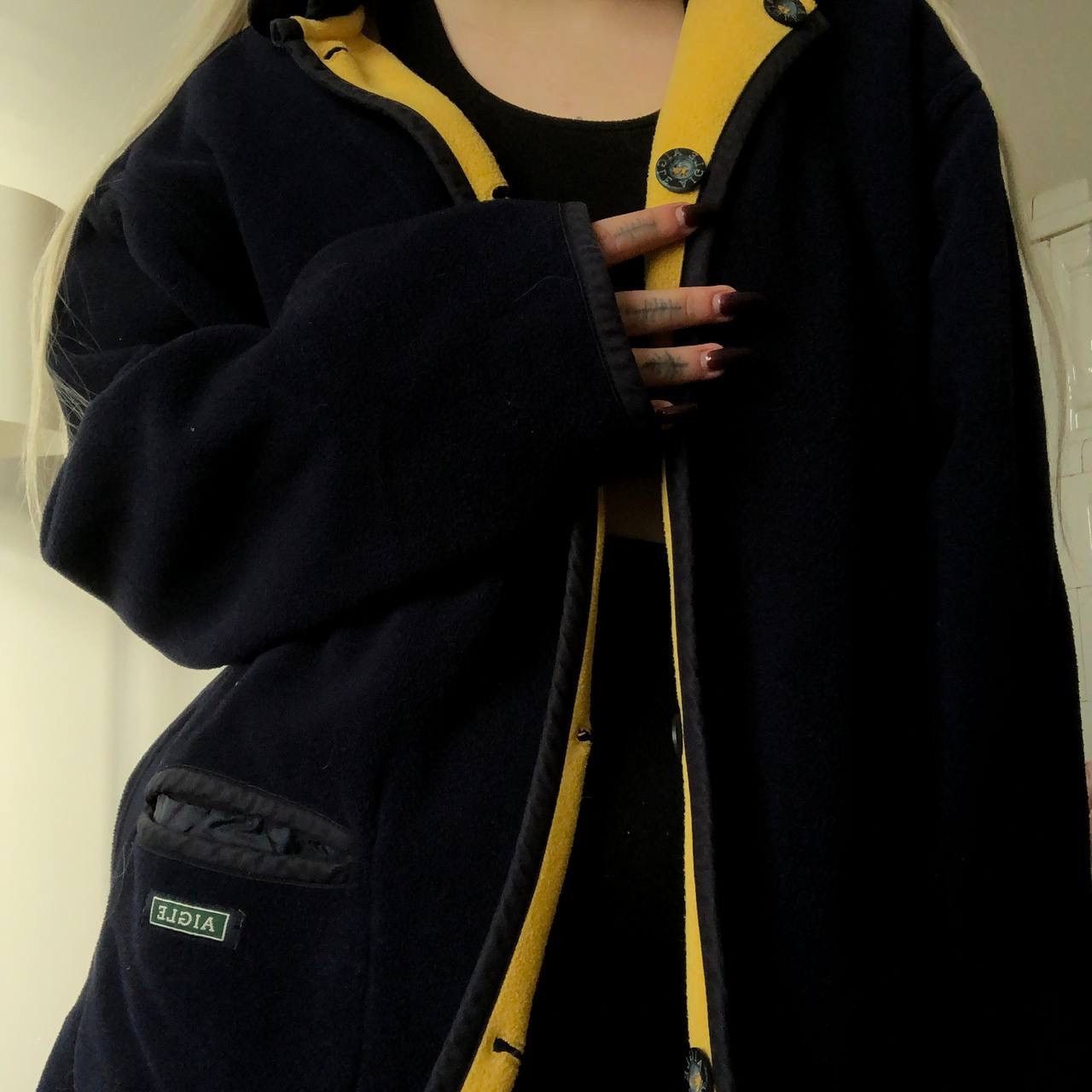 Aigle Vintage Aigle Reversible Polartec Fleece Jacket Oversized Size L / US 10 / IT 46 - 7 Thumbnail