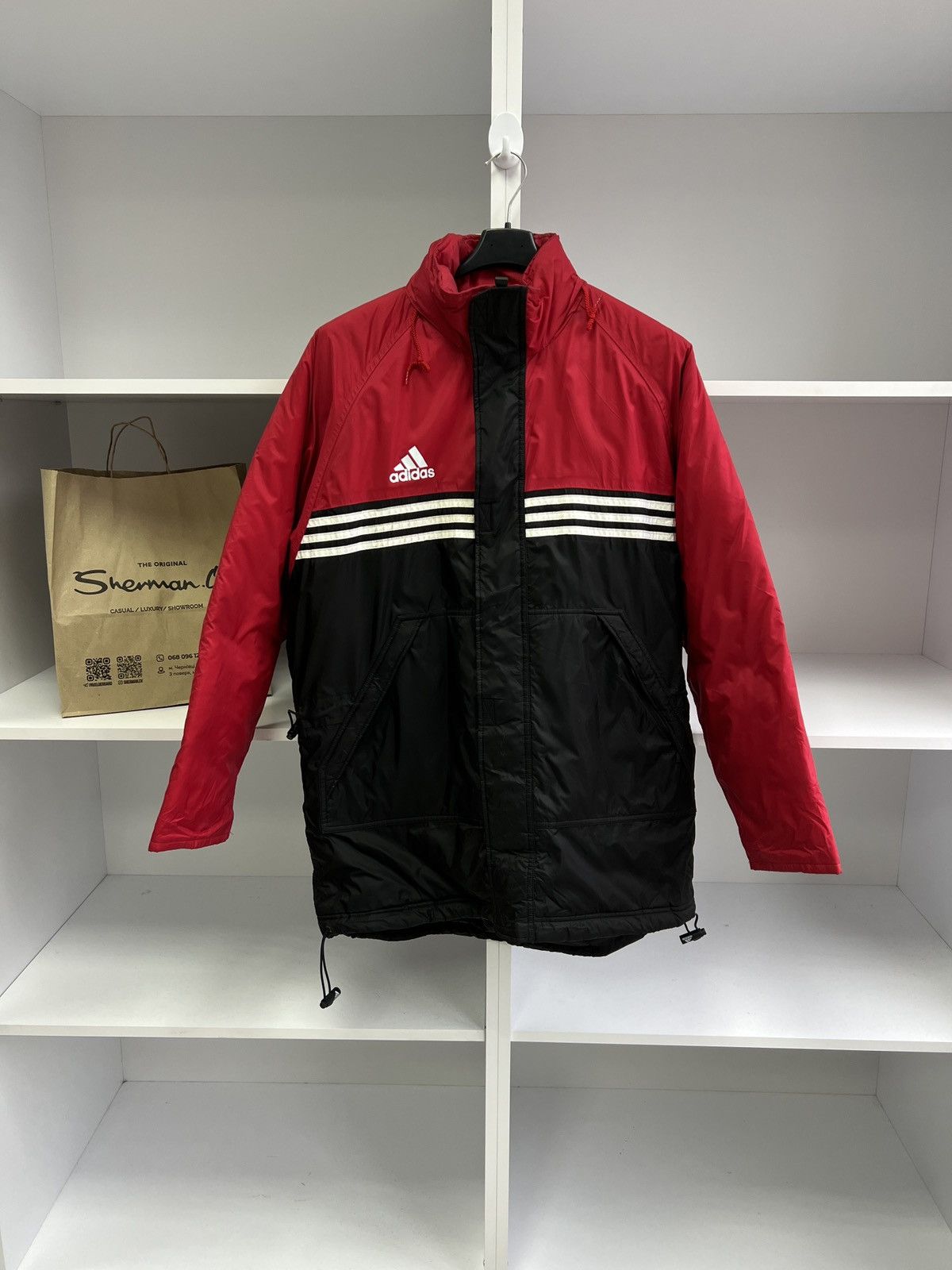 Adidas × Vintage Vintage Adidas Suisse Puffer down coat jacket Size US M / EU 48-50 / 2 - 1 Thumbnail