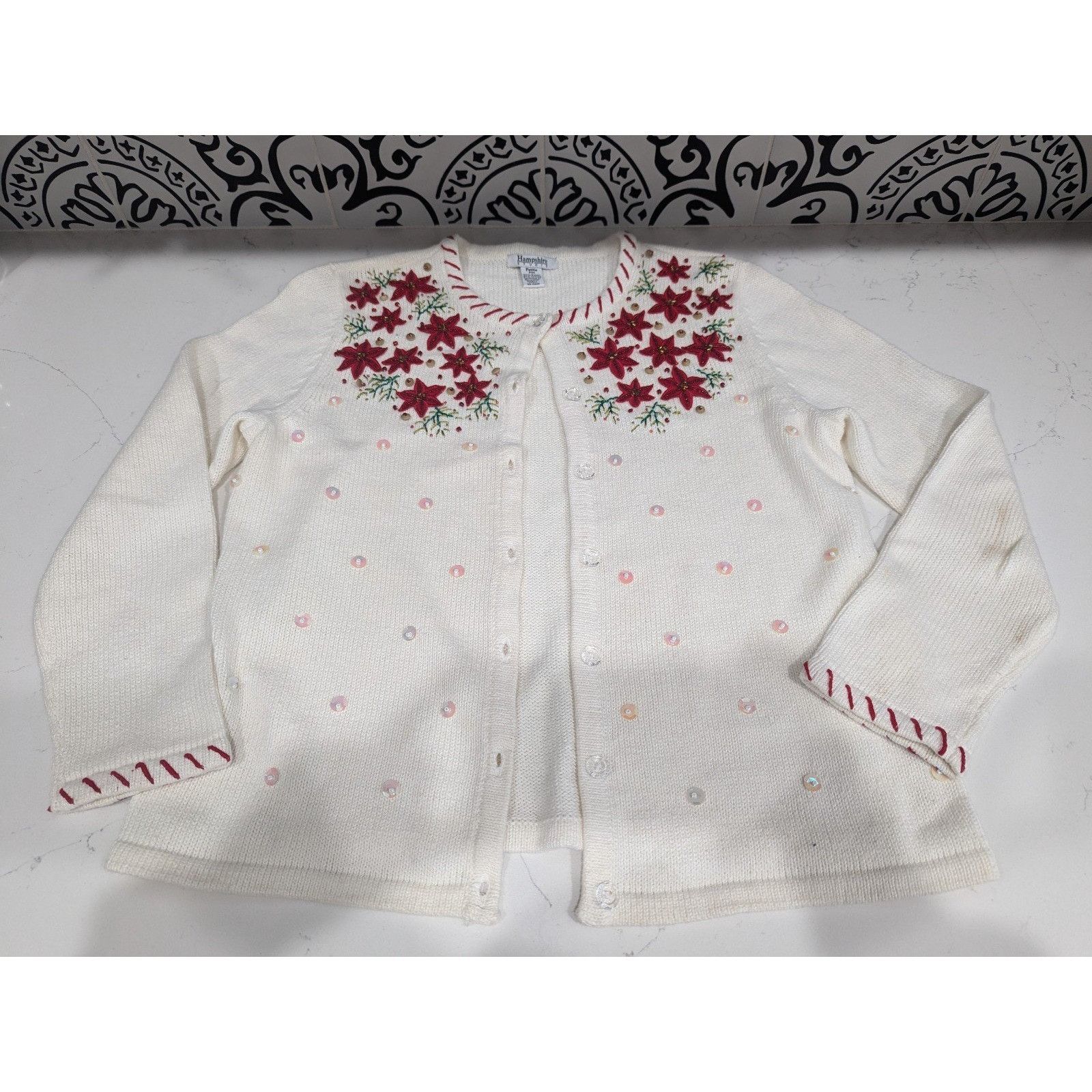 Other Hampshire Studio Ladies Christmas Sweater Size Petite Medium Size M / US 6-8 / IT 42-44 - 1 Thumbnail