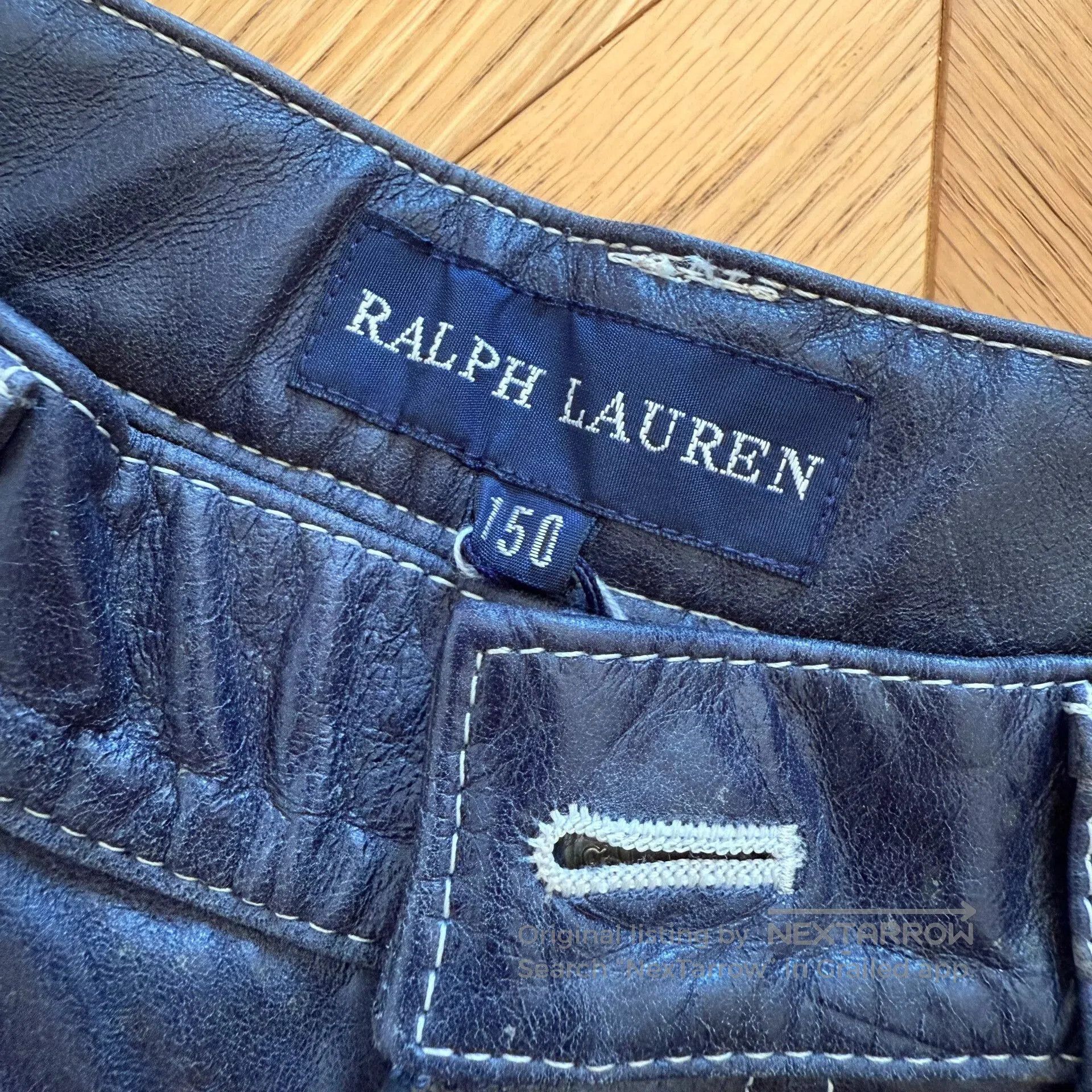 RLX Ralph Lauren Vintage Leather Outdoor Pants for Women. Size 24" / US 00 / IT 34 - 7 Thumbnail