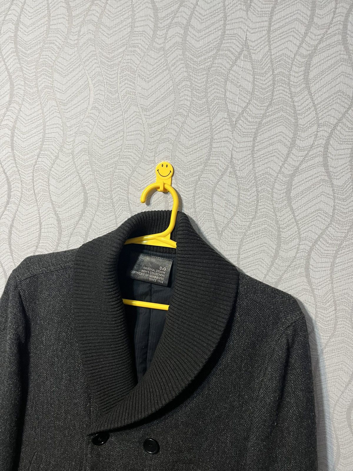 Dolce & Gabbana Dolce&Gabbana Vintage Men’s Wool Gray Double-Breasted Coat Size US L / EU 52-54 / 3 - 3 Thumbnail