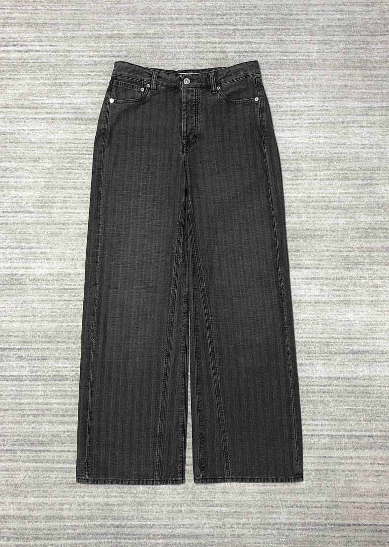 Our Legacy Our Legacy Our legacy Black and gray striped jeans-2507 Size US 27 - 1 Thumbnail