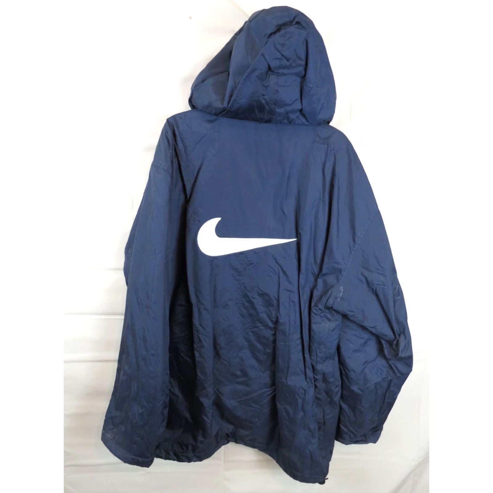 Nike VTG 1990s Nike Swoosh Black Nylon Coat Jacket Men L Size US L / EU 52-54 / 3 - 7 Thumbnail