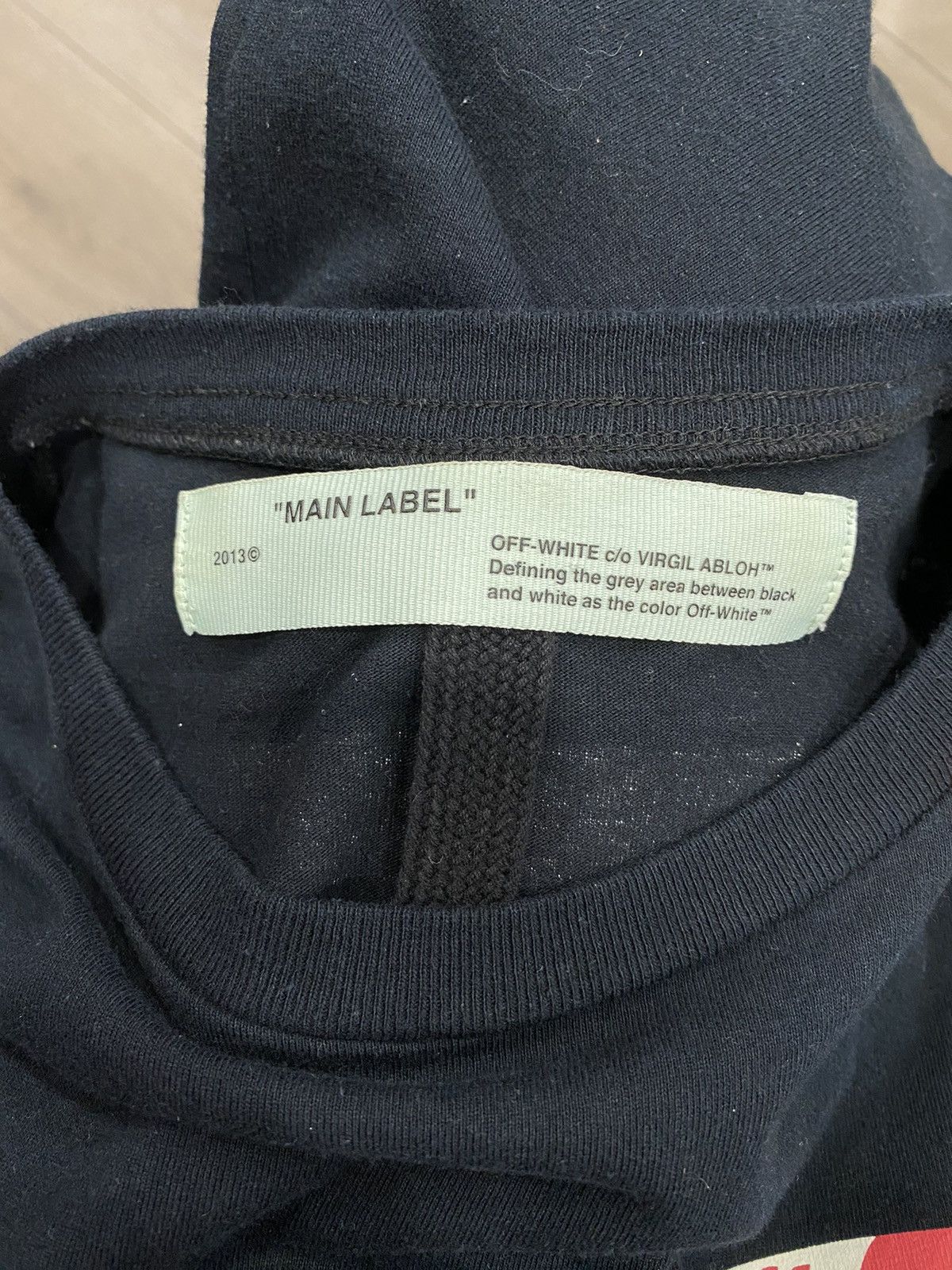 Off-White Off-White Diagonal Split Logo T-Shirt Size US S / EU 44-46 / 1 - 3 Thumbnail