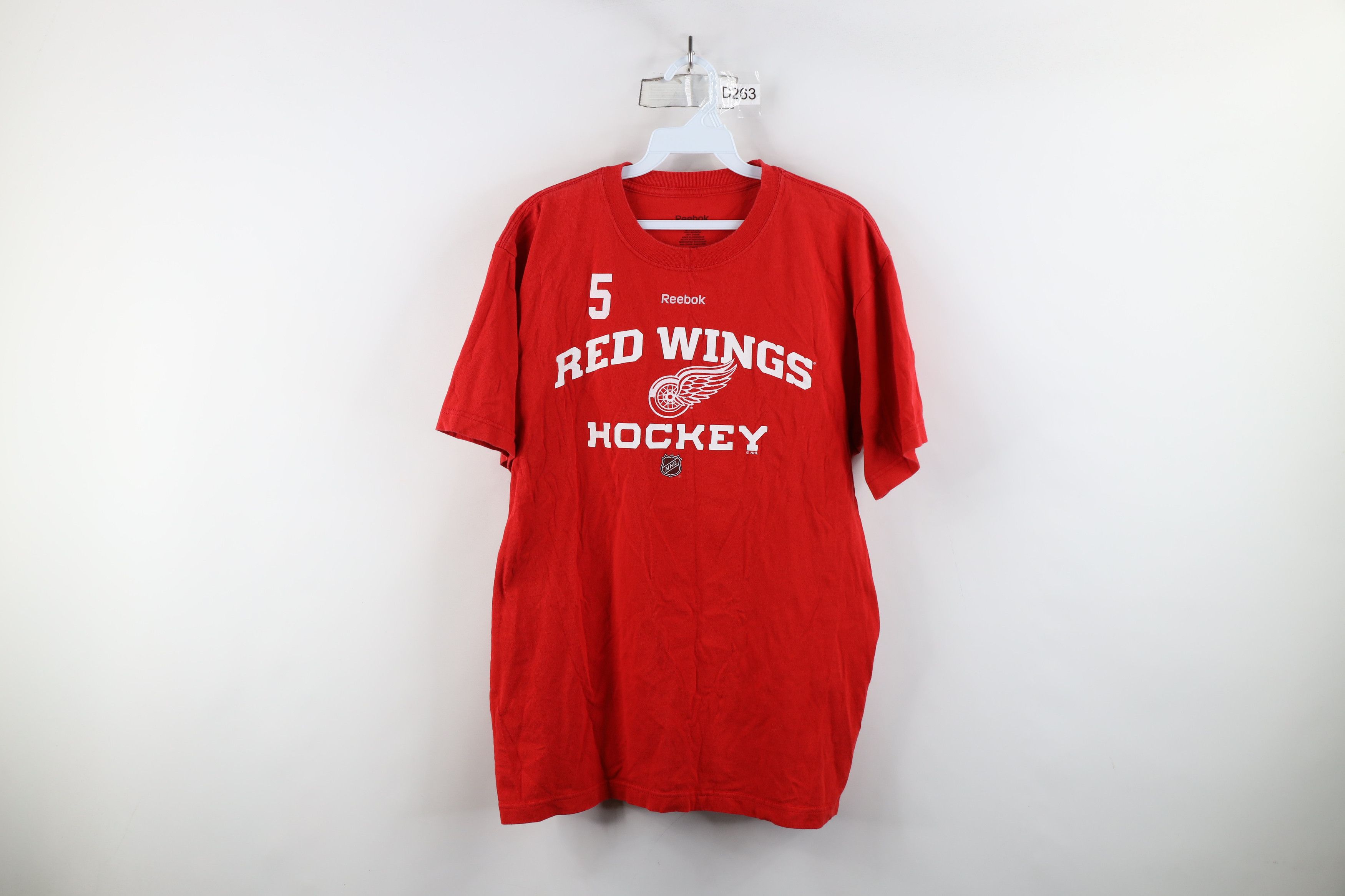 Reebok × Vintage Vintage Reebok Detroit Red Wings Hockey Jersey T-Shirt Size US L / EU 52-54 / 3 - 1 Thumbnail