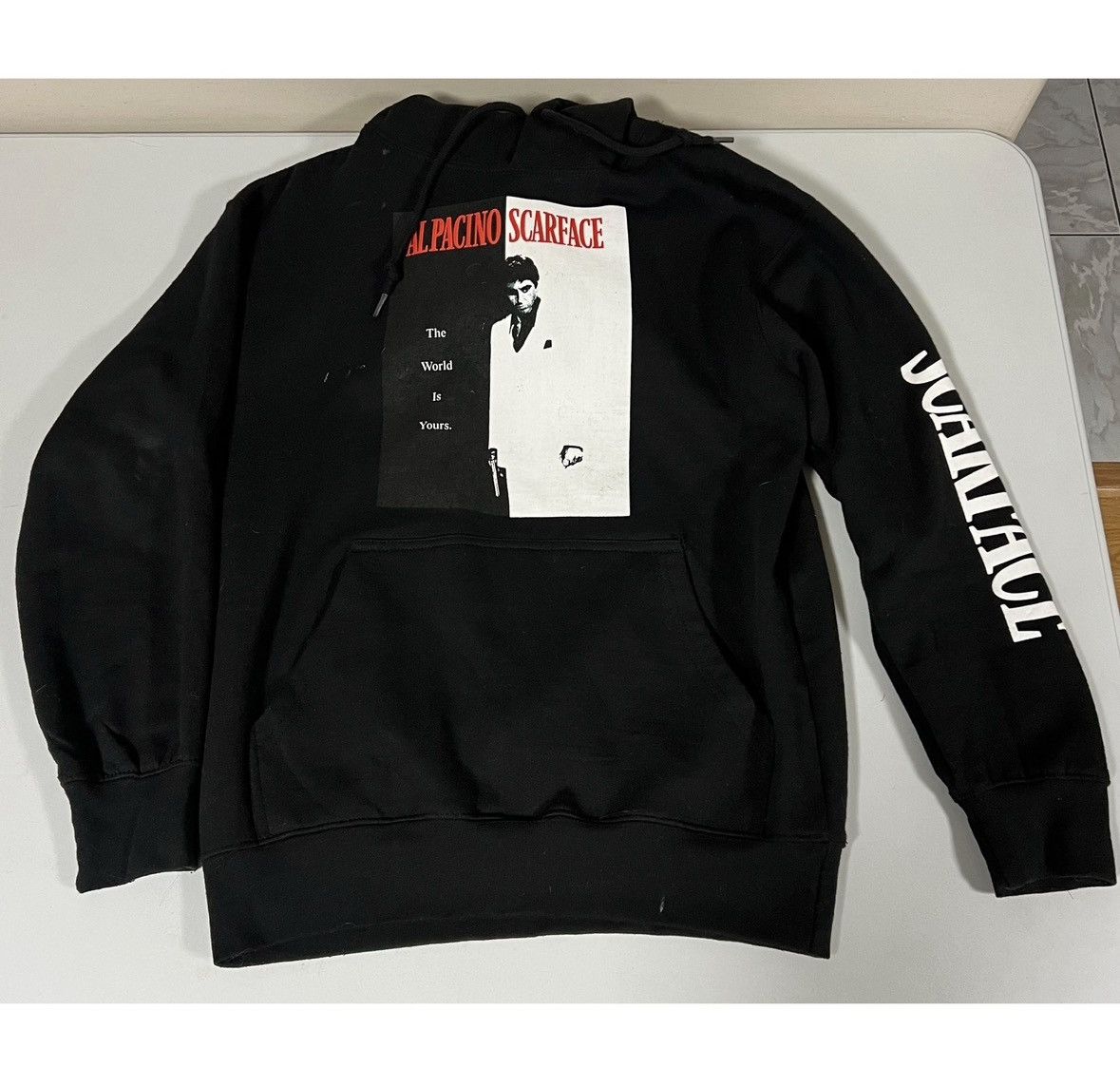 Japanese Brand Black ‘Scarface’ Movie Pullover Sweatshirt Hoodie Size S ♥️🖤 Size US S / EU 44-46 / 1 - 2 Thumbnail
