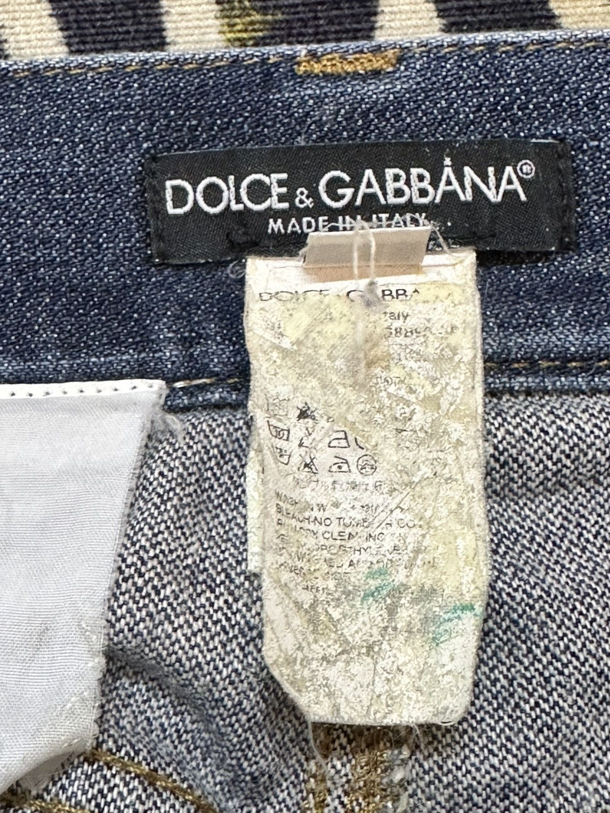 Dolce & Gabbana Vintage Dolce&Gabbana Mudwasj Whiskers Denim Size US 30 / EU 46 - 8 Thumbnail