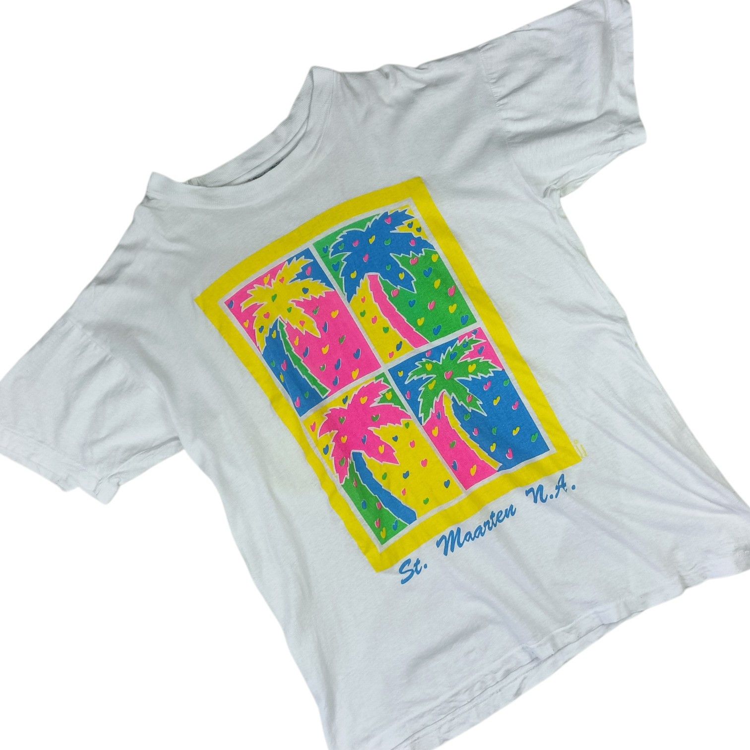 Vintage Vintage 90's SAINT MAARTEN ISLAND T-Shirt Single Stitches Size US M / EU 48-50 / 2 - 3 Thumbnail