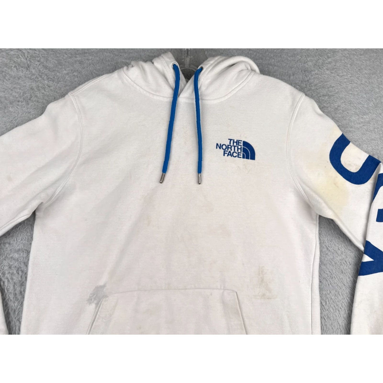 The North Face The North Face Hoodie Womens Small White Pullover Activewear Cotton Blend Long Sleeve Size S / US 4 / IT 40 - 4 Thumbnail