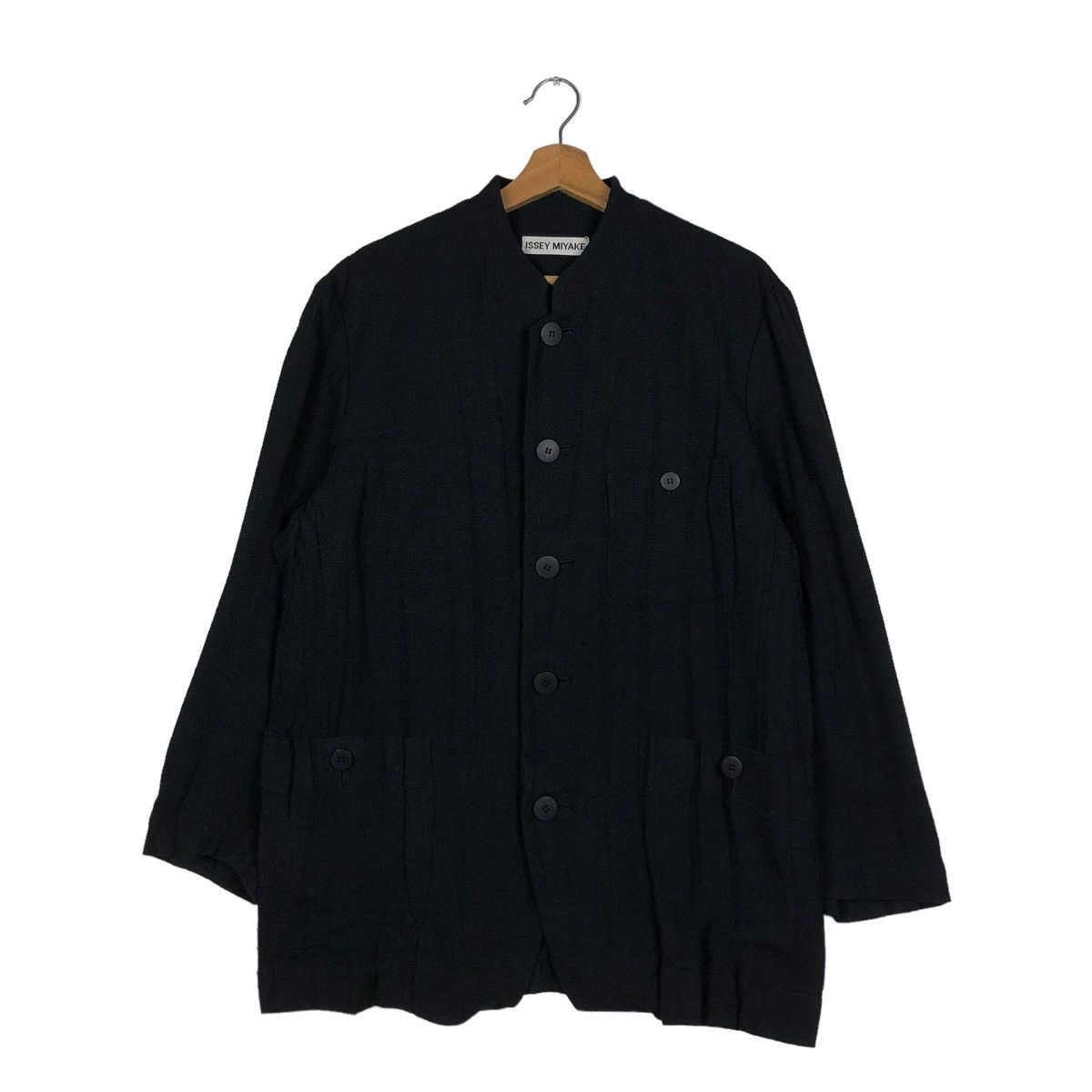 Issey Miyake 🔥RICH BLACK VINTAGE ISSEY MIYAKE JACKET MULTI POCKET CARGO Size US M / EU 48-50 / 2 - 3 Thumbnail