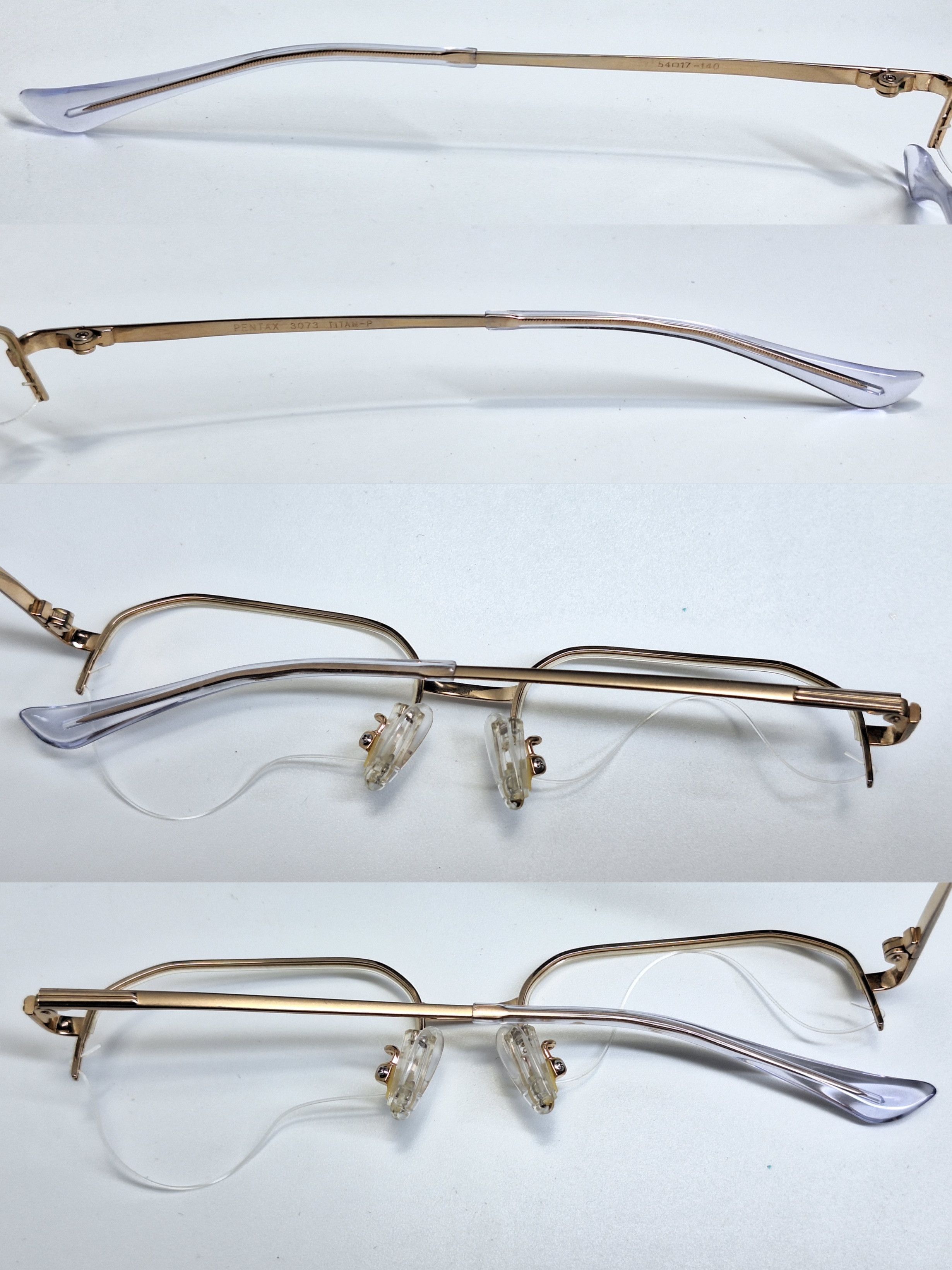 Other 90s Pentax 3073 Titan-P Pure Titanium Semi-Rimless Eyeglass Size ONE SIZE - 3 Thumbnail