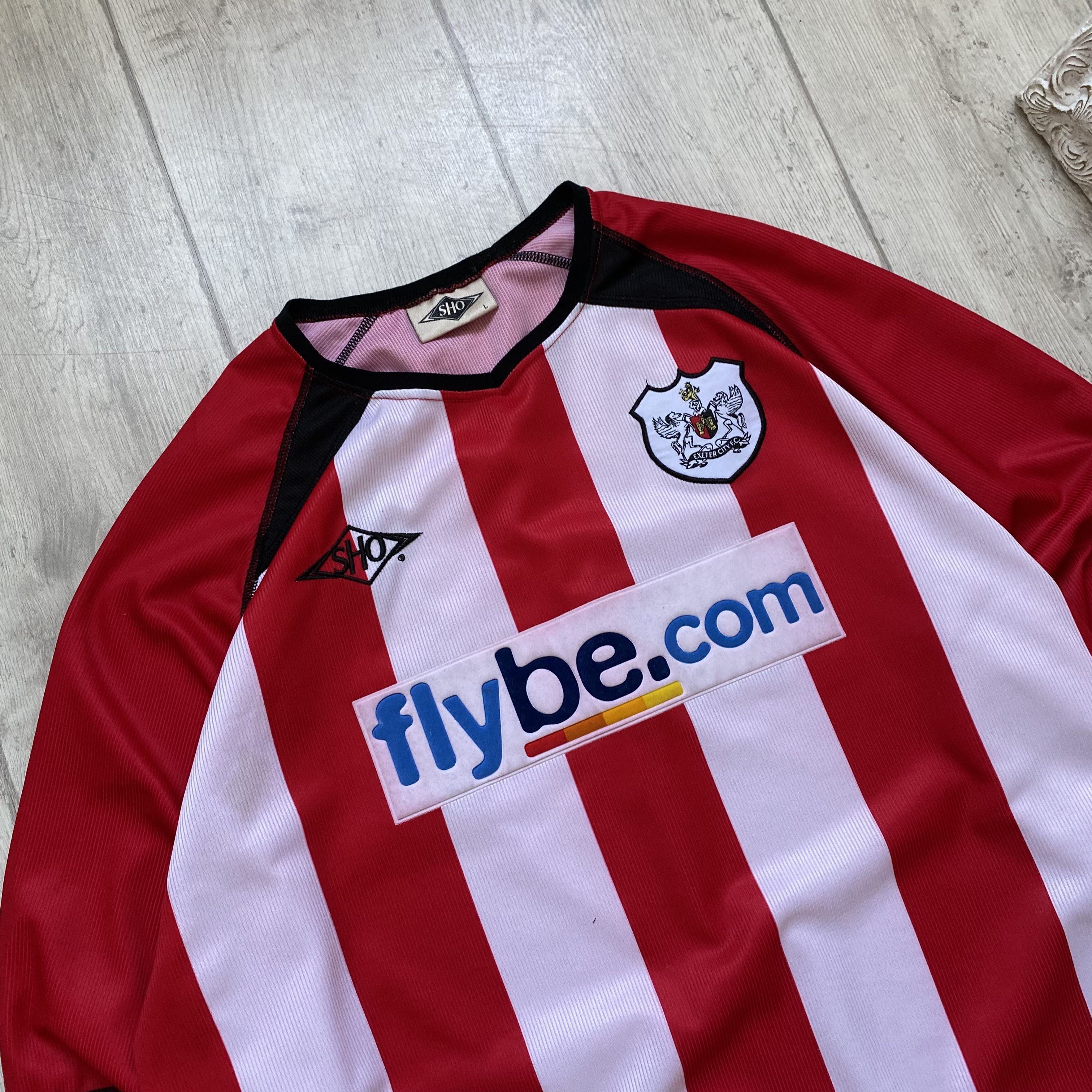 Nike ⚽️ Vintage 90s Exeter City SHO jersey long sleeve Blokcore Size US L / EU 52-54 / 3 - 2 Thumbnail