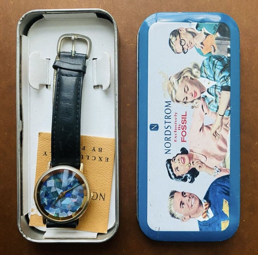 Fossil 1980’s SHATTERED FOSSIL ABALONE WATCH Size ONE SIZE - 3 Thumbnail