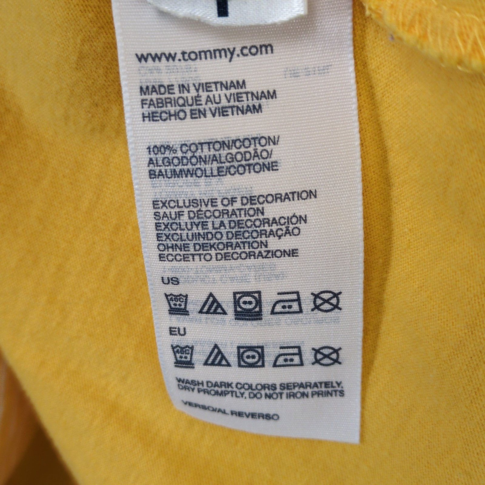 Tommy Hilfiger Tommy Hilfiger Women's XL Cotton Yellow 2-Fer Blouse Size XL / US 12-14 / IT 48-50 - 6 Thumbnail