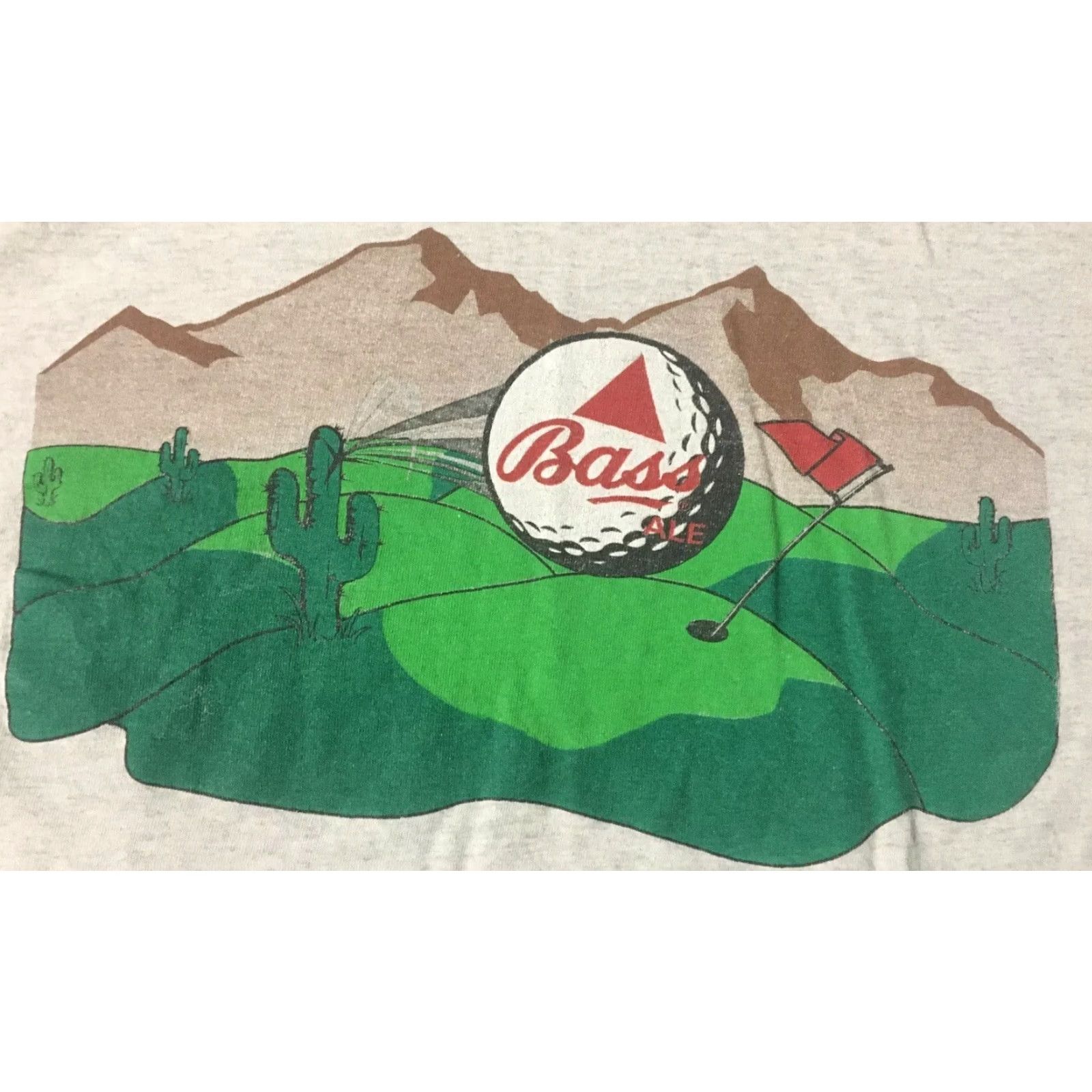 Gildan VINTAGE Bass Ale Phoenix Open Shirt XL Golf Distressed Grunge 90s USA Men T-Shirt Size US XL / EU 56 / 4 - 3 Thumbnail