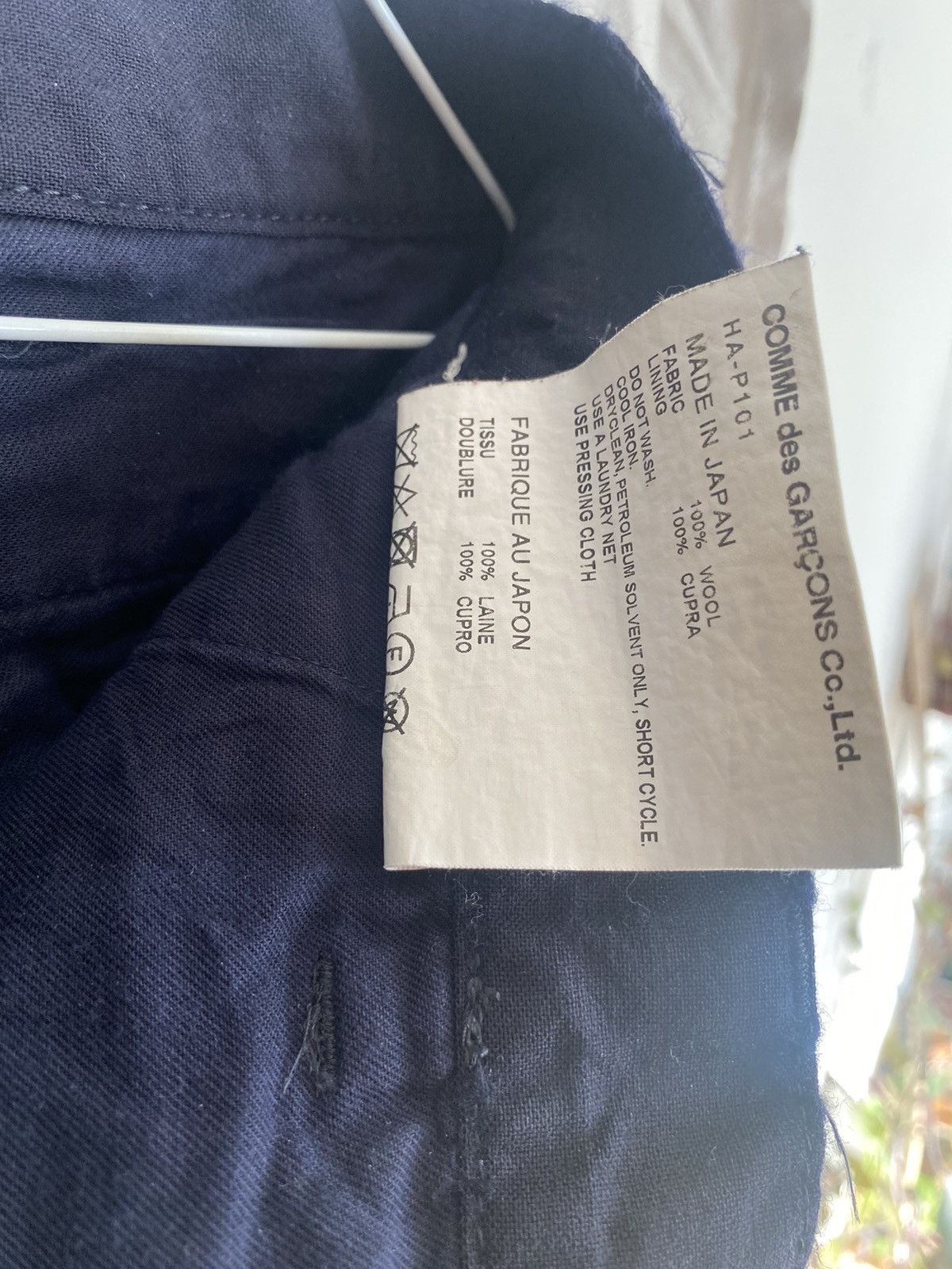 Comme des Garcons Homme Comme des Garçons Homme Wool Trousers Size US 30 / EU 46 - 4 Thumbnail