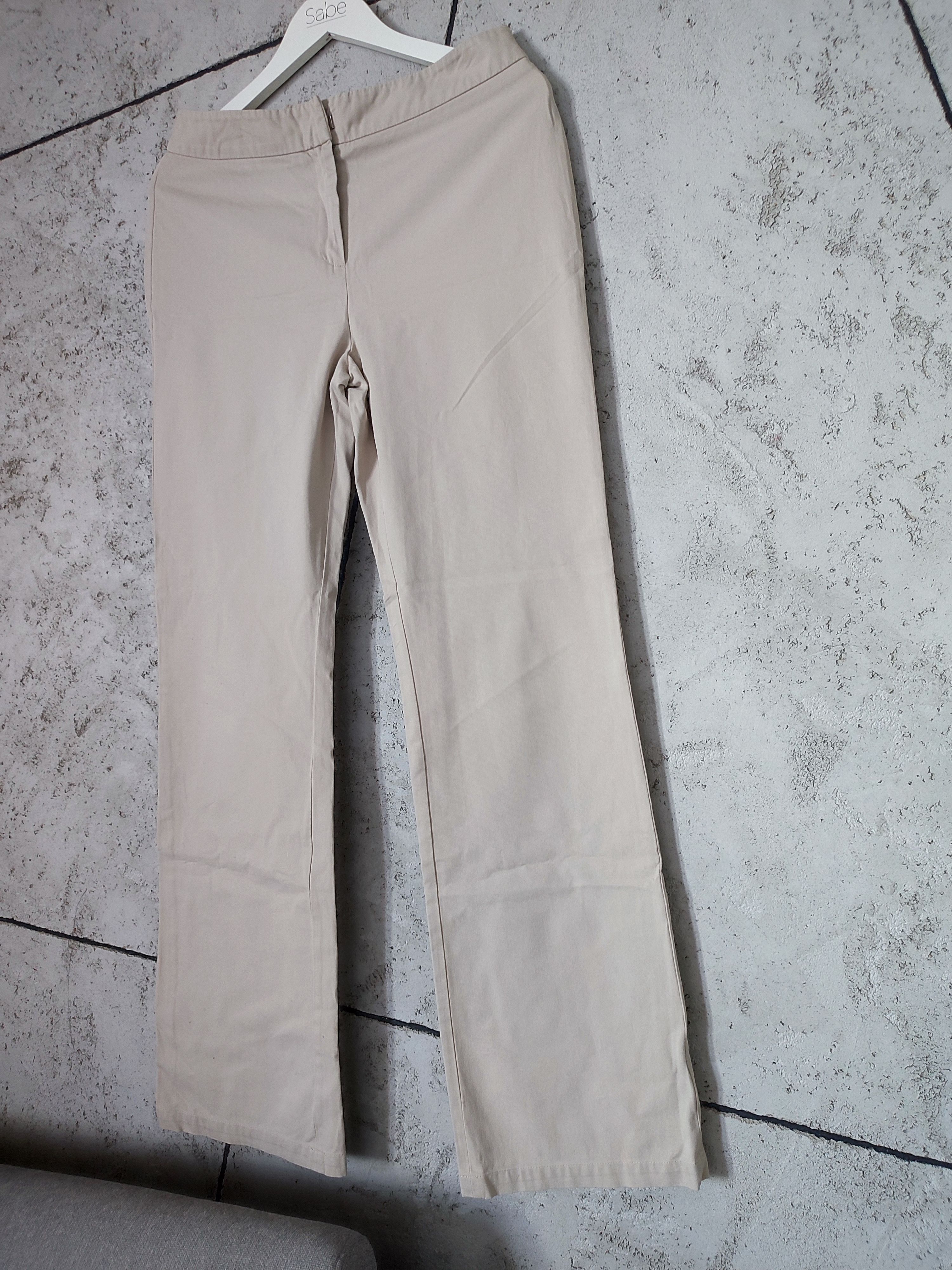 Weekend Max Mara Beige Weekend MaxMara pants, size 40 cotton pants Size 27" / US 4 / IT 40 - 4 Thumbnail